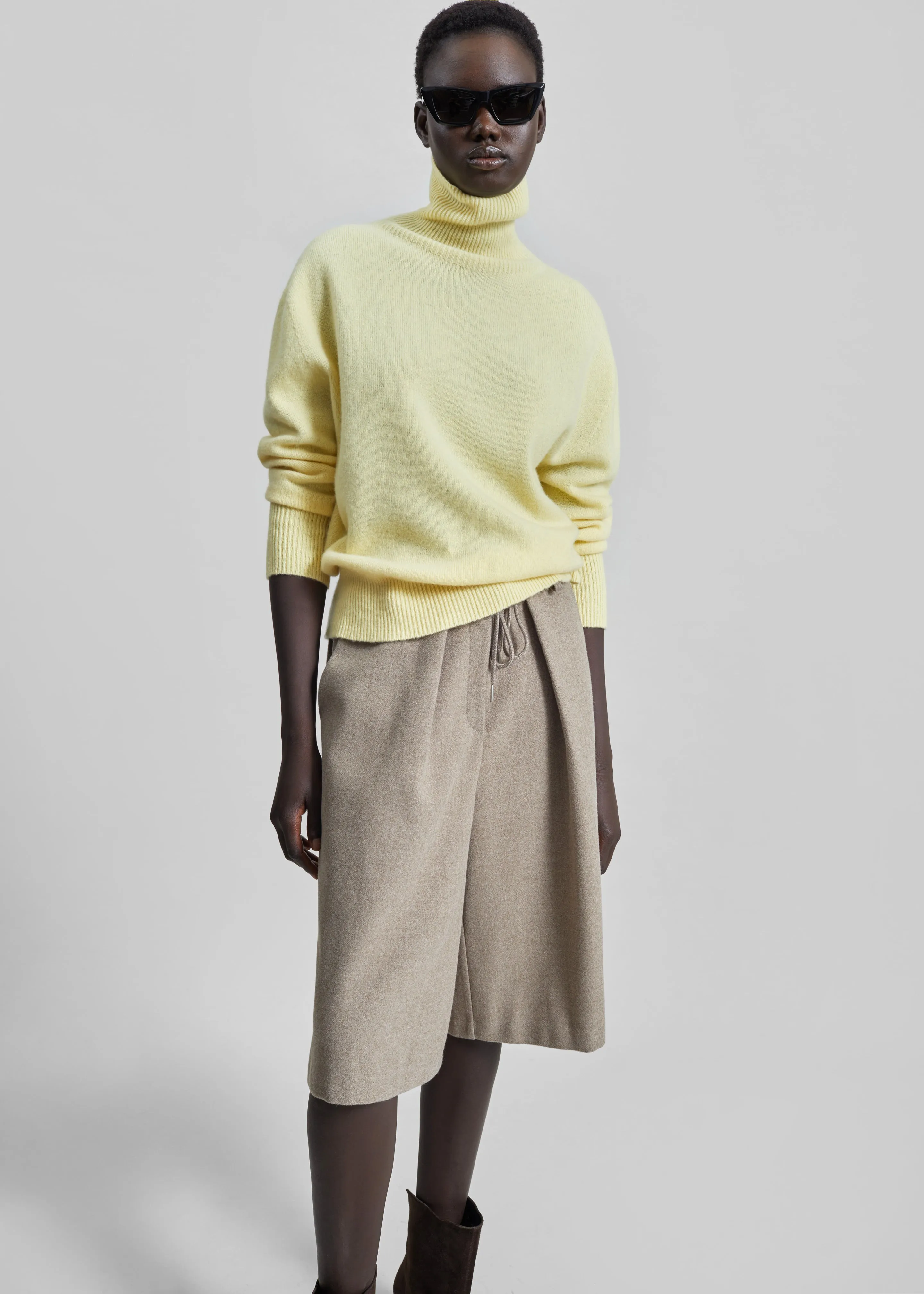 Alster Wool Turtleneck Sweater - Yellow sold by Frankie Shop product image thumbnail 3