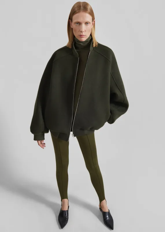 Caserta Stirrup Leggings - Olive made by Frankie Shop