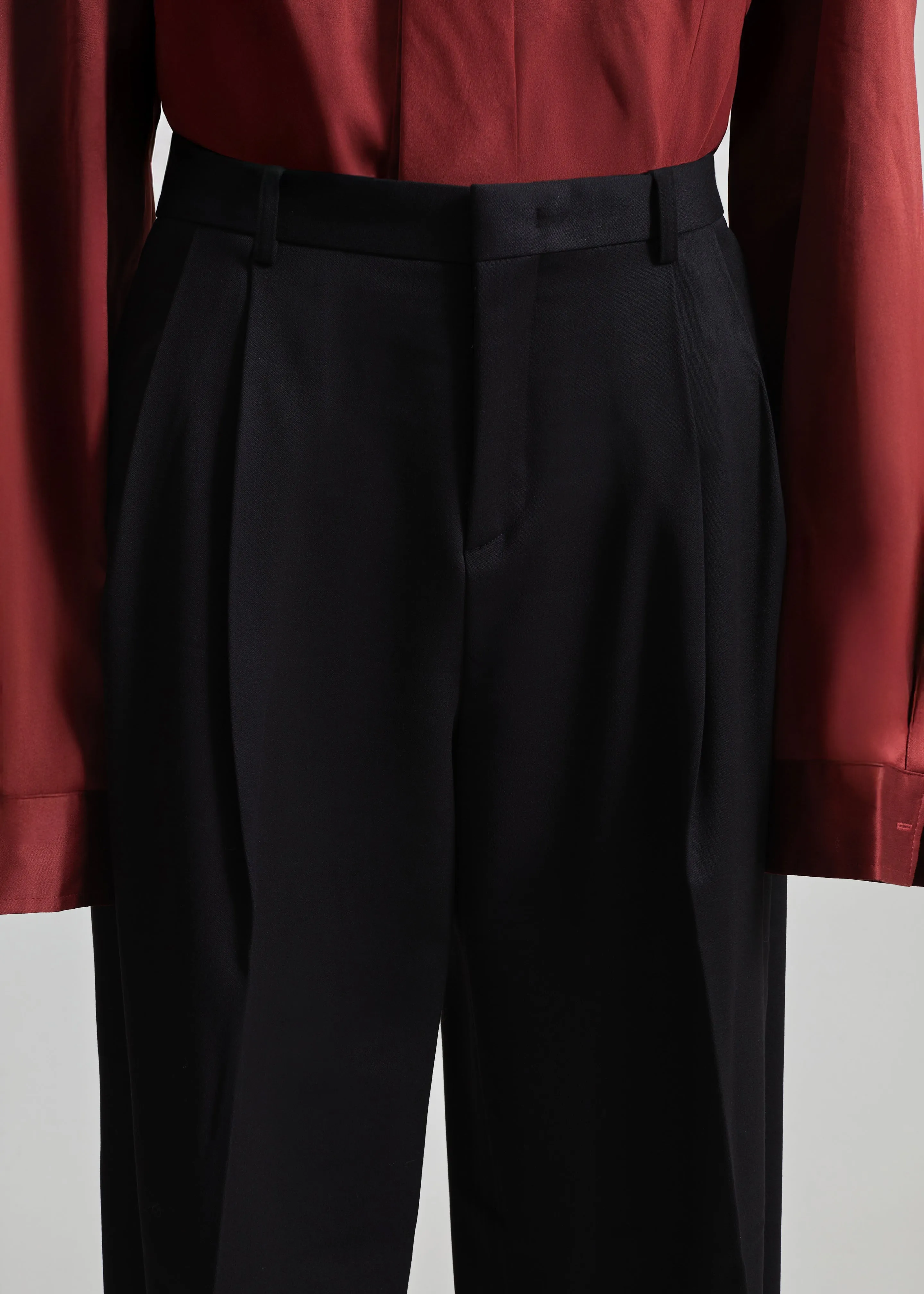 Vester Pleated Trousers - Black sold by Frankie Shop product image thumbnail 4