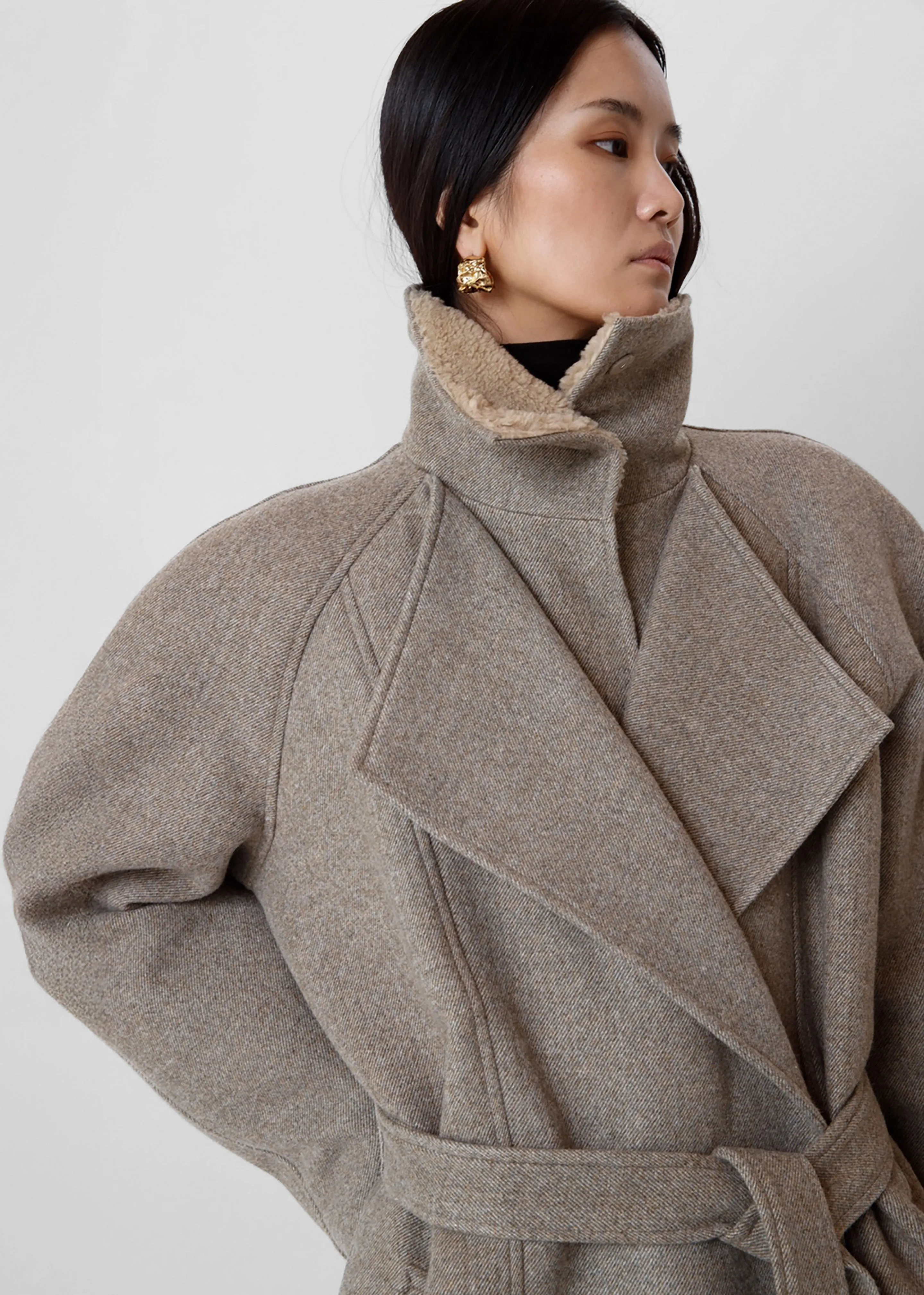 Skive Padded Short Coat - Beige Melange sold by Frankie Shop product image thumbnail 3
