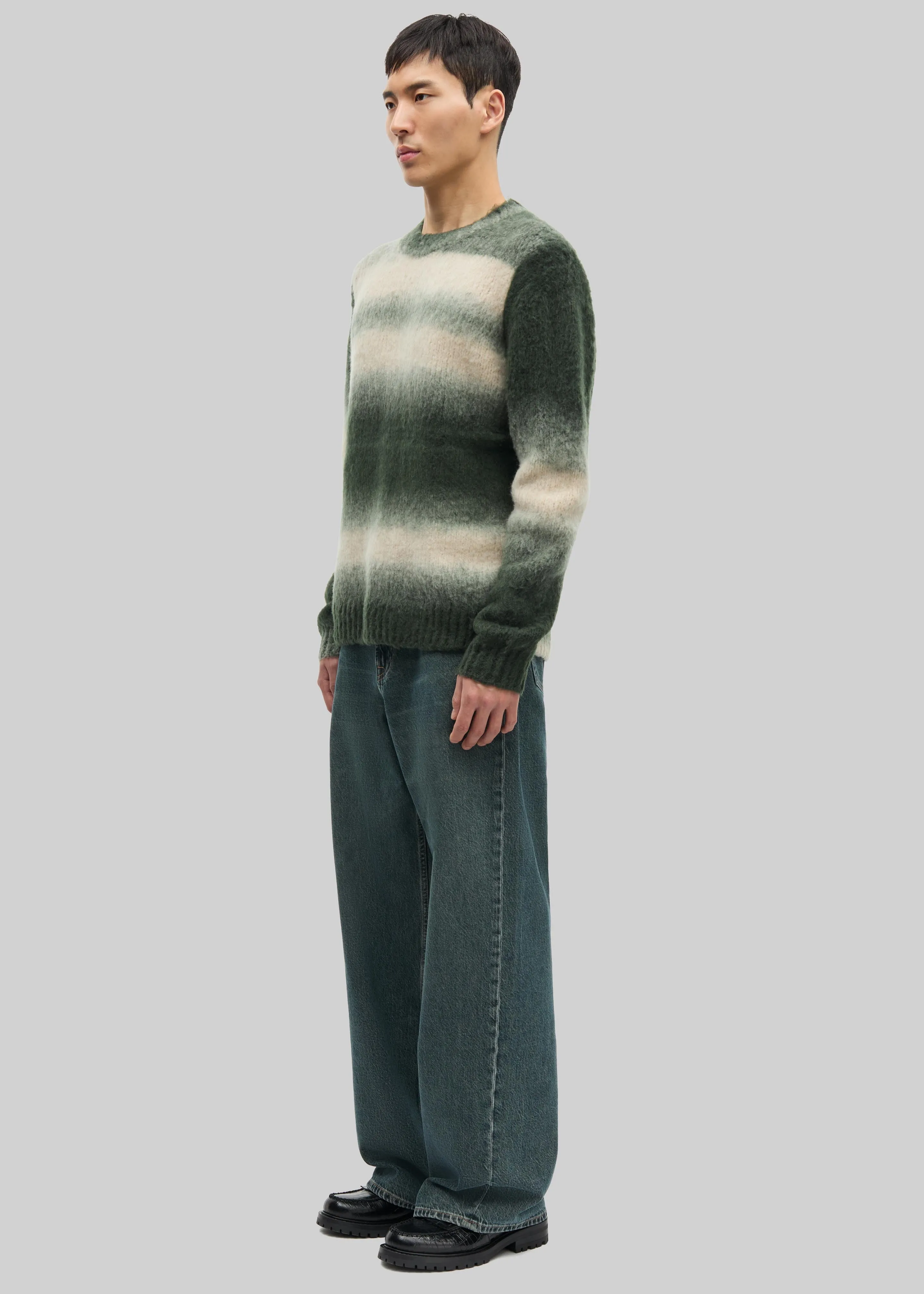 Samsøe Samsøe Safabio Sweater - Ombre Gray Stripes sold by Frankie Shop product image thumbnail 4