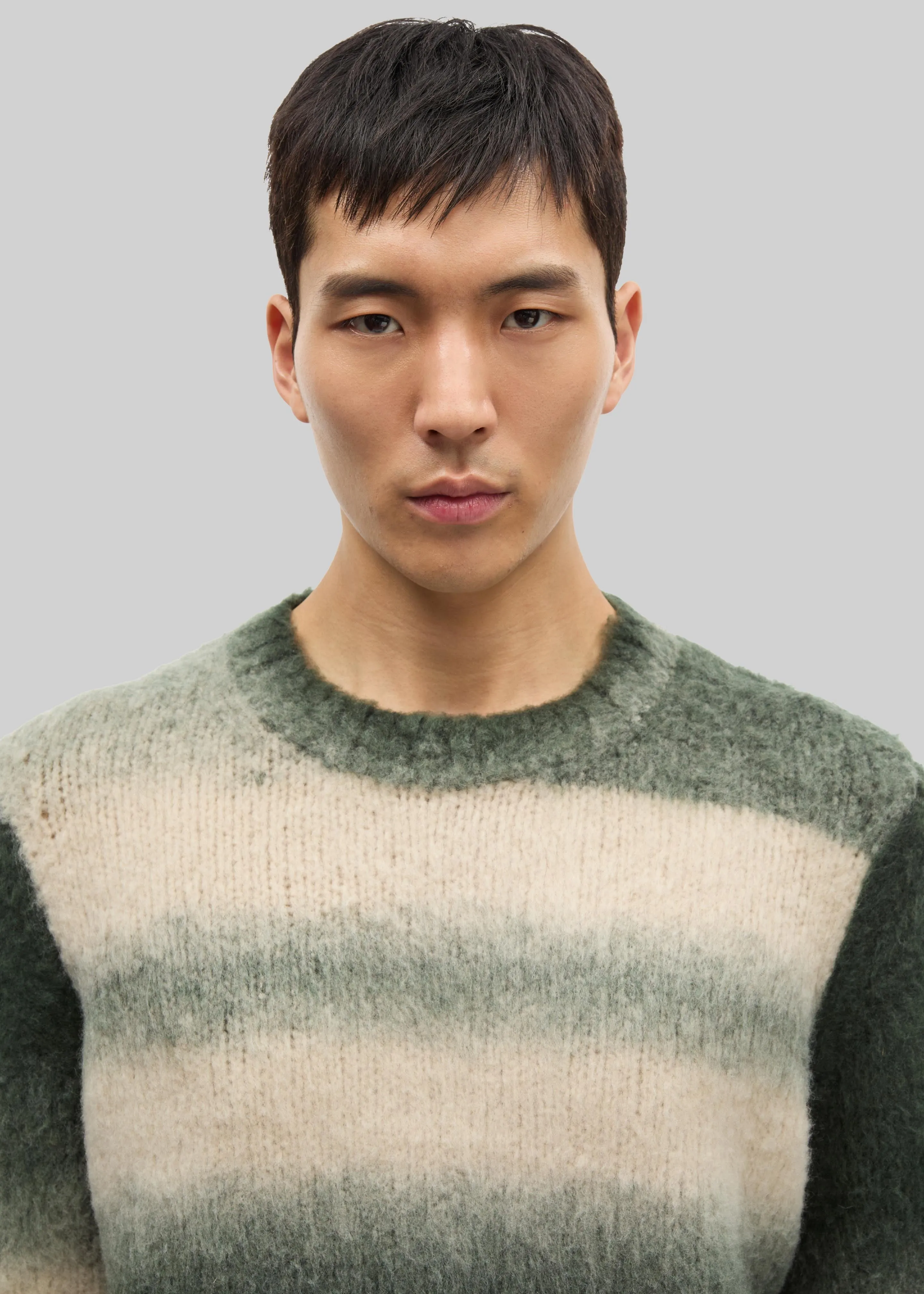 Samsøe Samsøe Safabio Sweater - Ombre Gray Stripes sold by Frankie Shop product image thumbnail 3