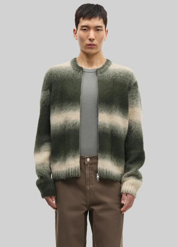 Samsøe Samsøe Safabio Cardigan - Ombre Gray Stripes made by Frankie Shop