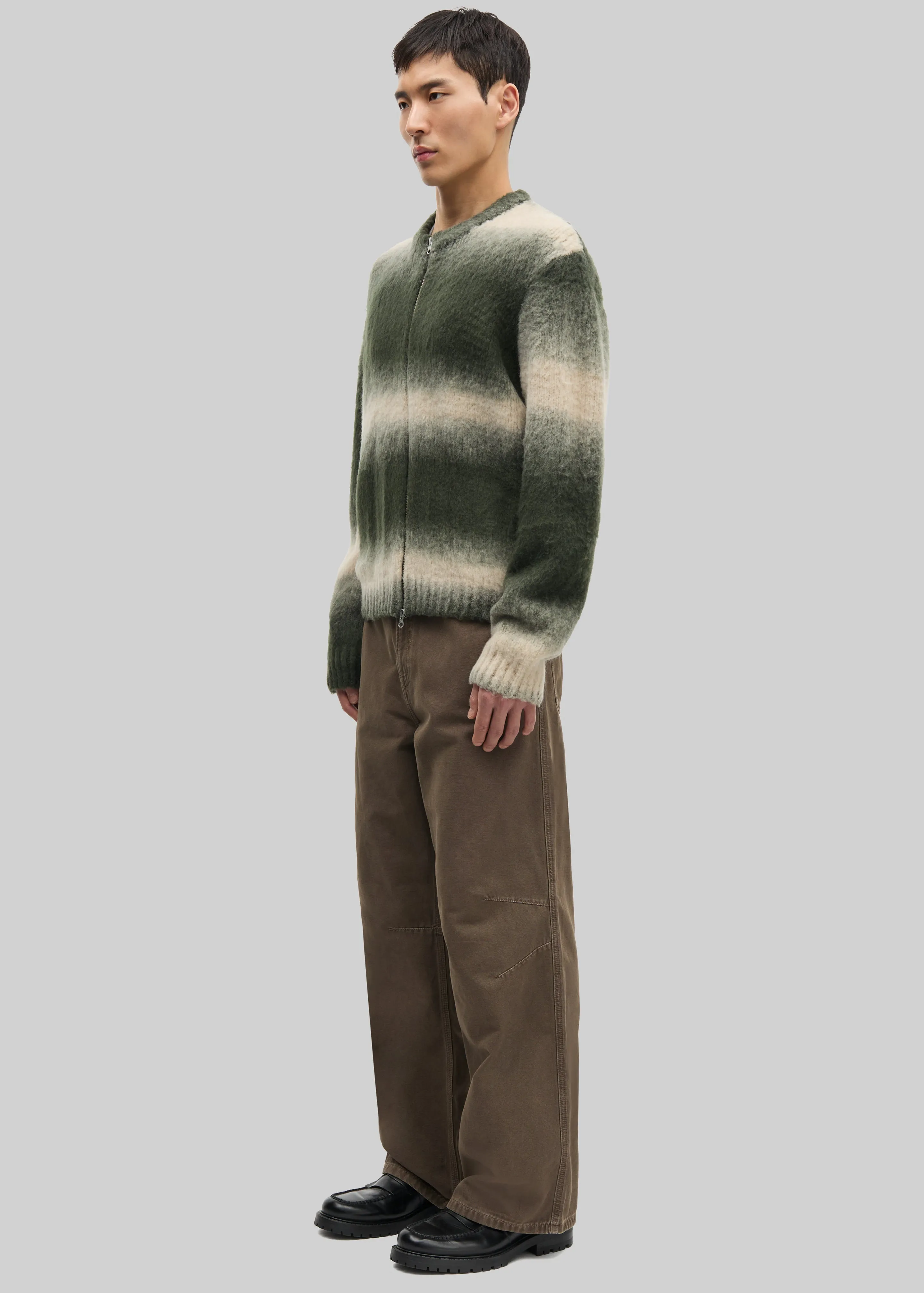 Samsøe Samsøe Safabio Cardigan - Ombre Gray Stripes sold by Frankie Shop product image thumbnail 4