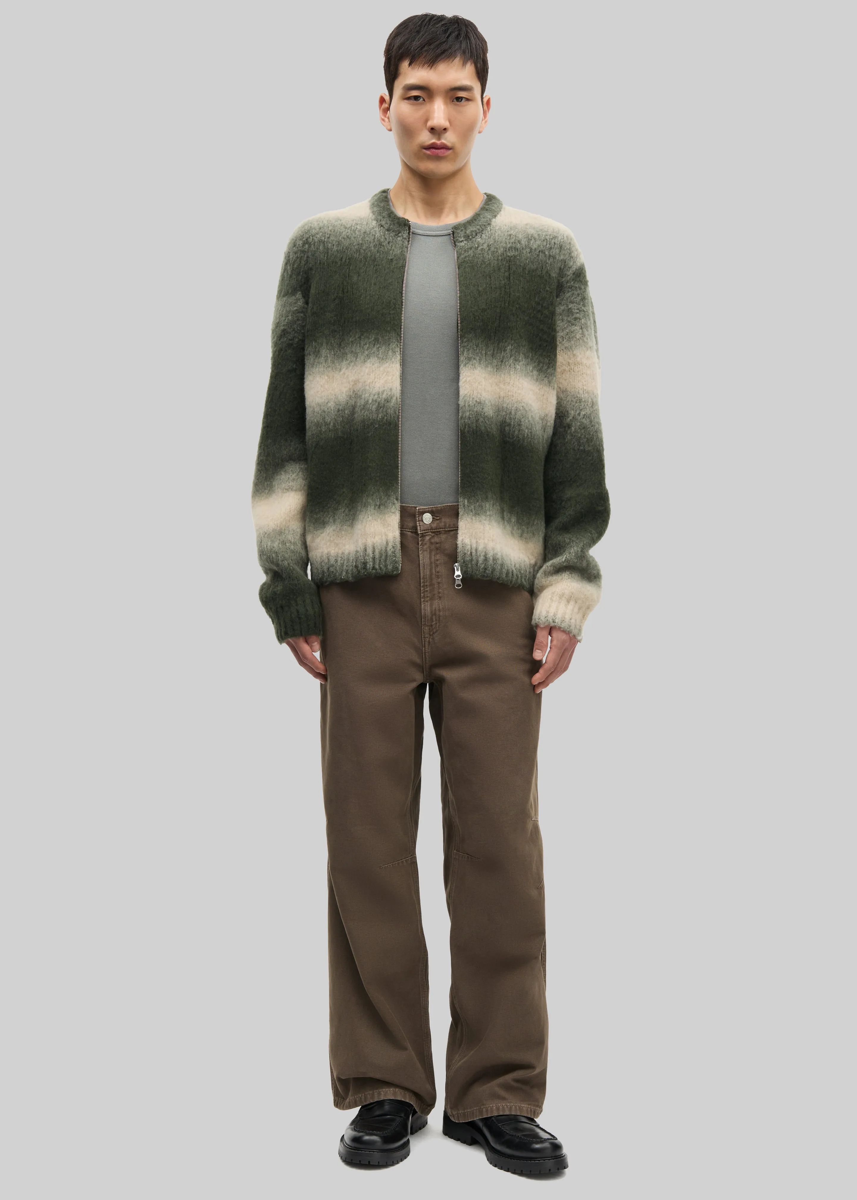 Samsøe Samsøe Safabio Cardigan - Ombre Gray Stripes sold by Frankie Shop product image thumbnail 3