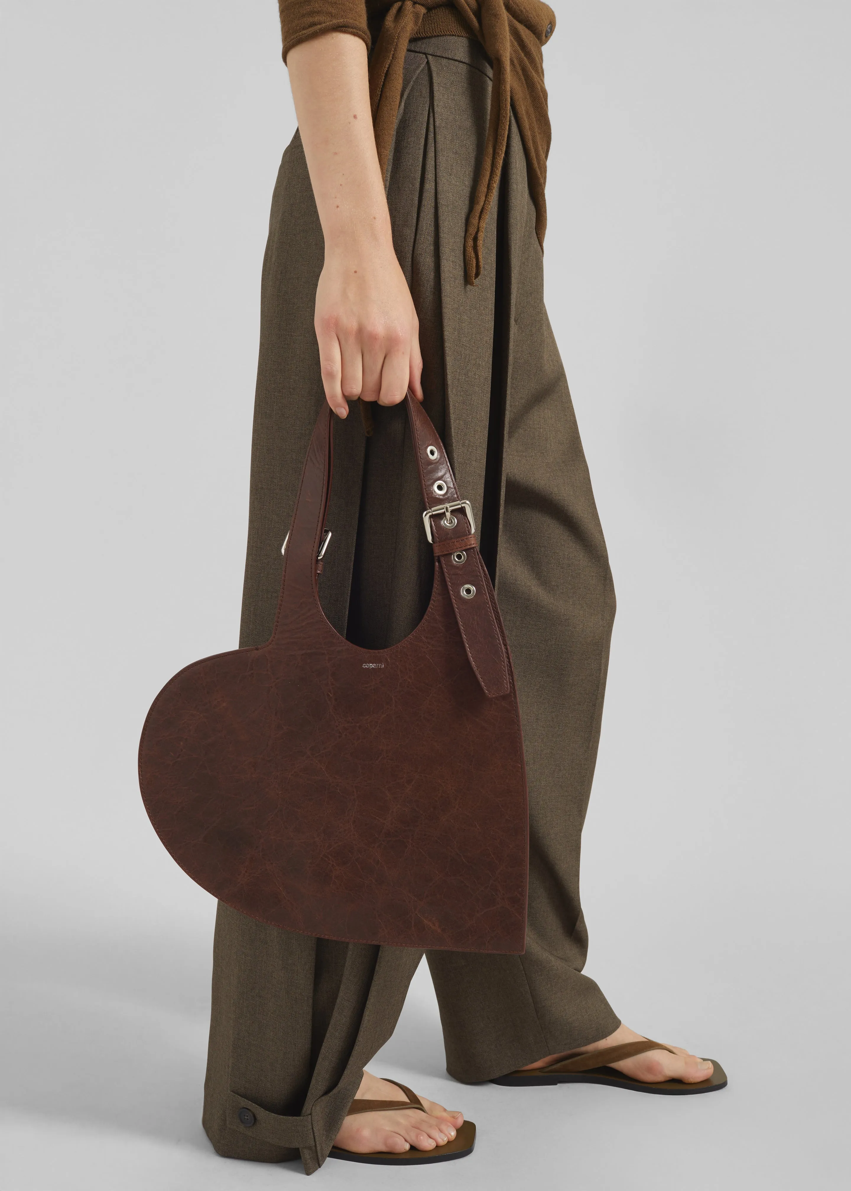 Coperni Belt Heart Tote Bag - Brown sold by Frankie Shop product image thumbnail 2