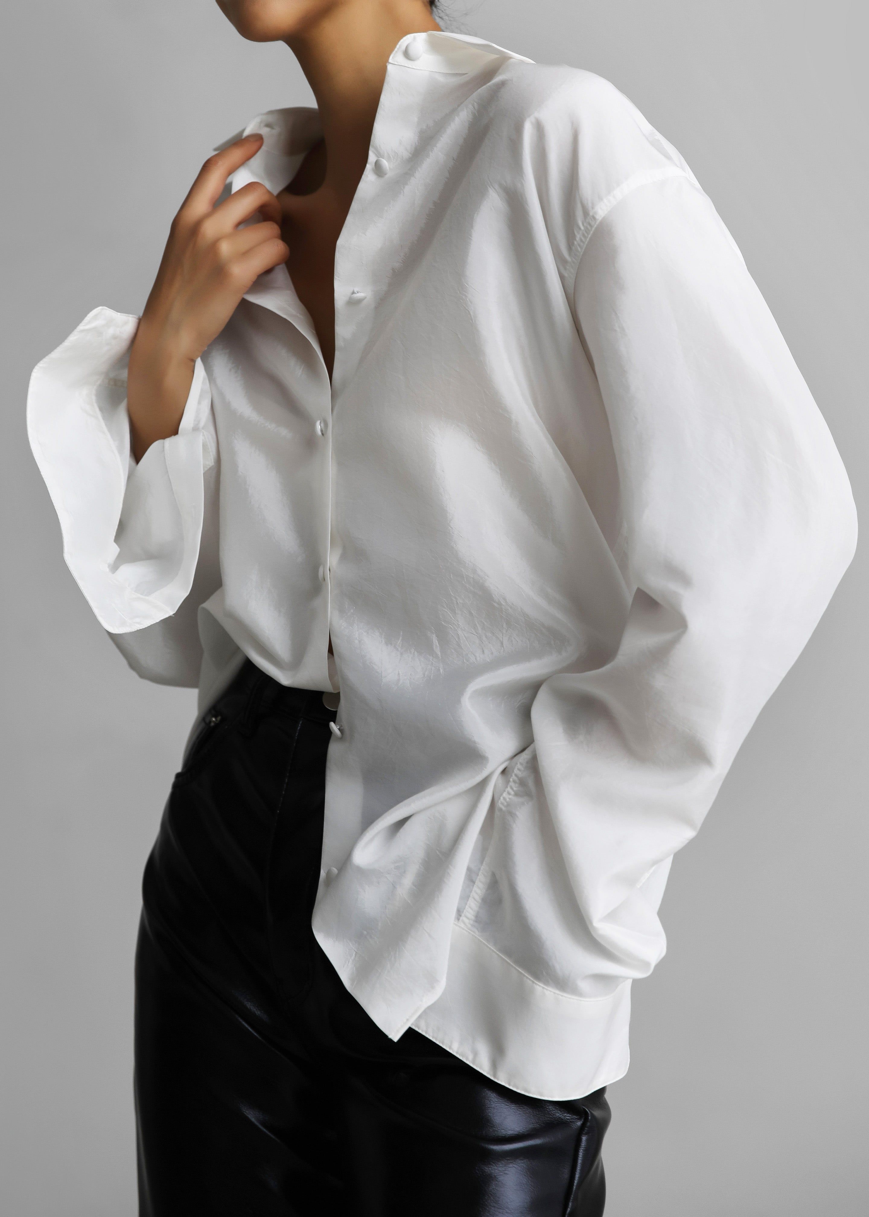 Victoria Silky Blouse - Ivory sold by Frankie Shop