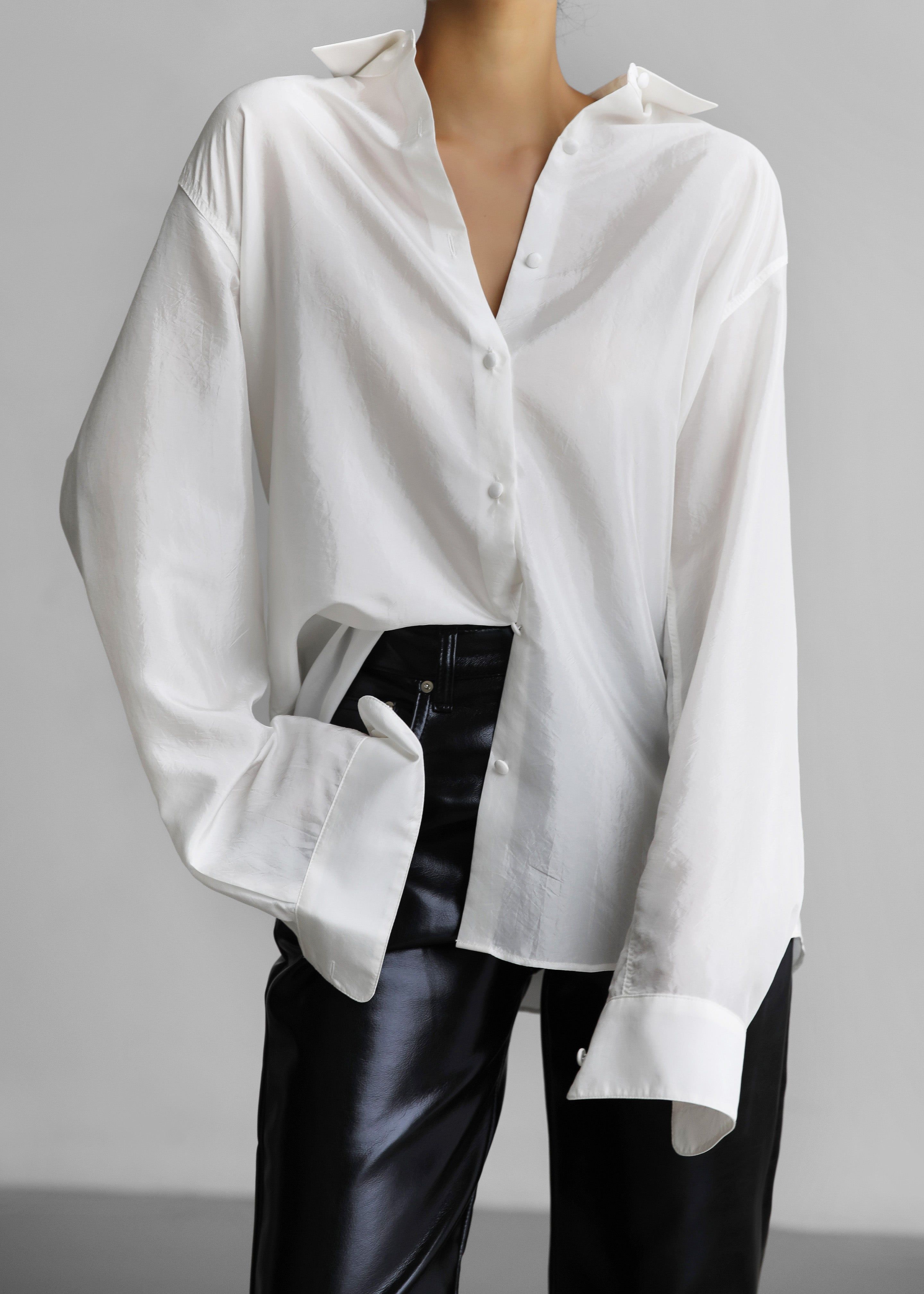 Victoria Silky Blouse - Ivory sold by Frankie Shop product image thumbnail 2