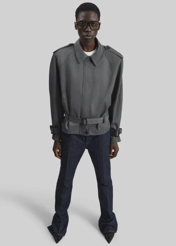 Avray Short Trench - Grey made by Frankie Shop