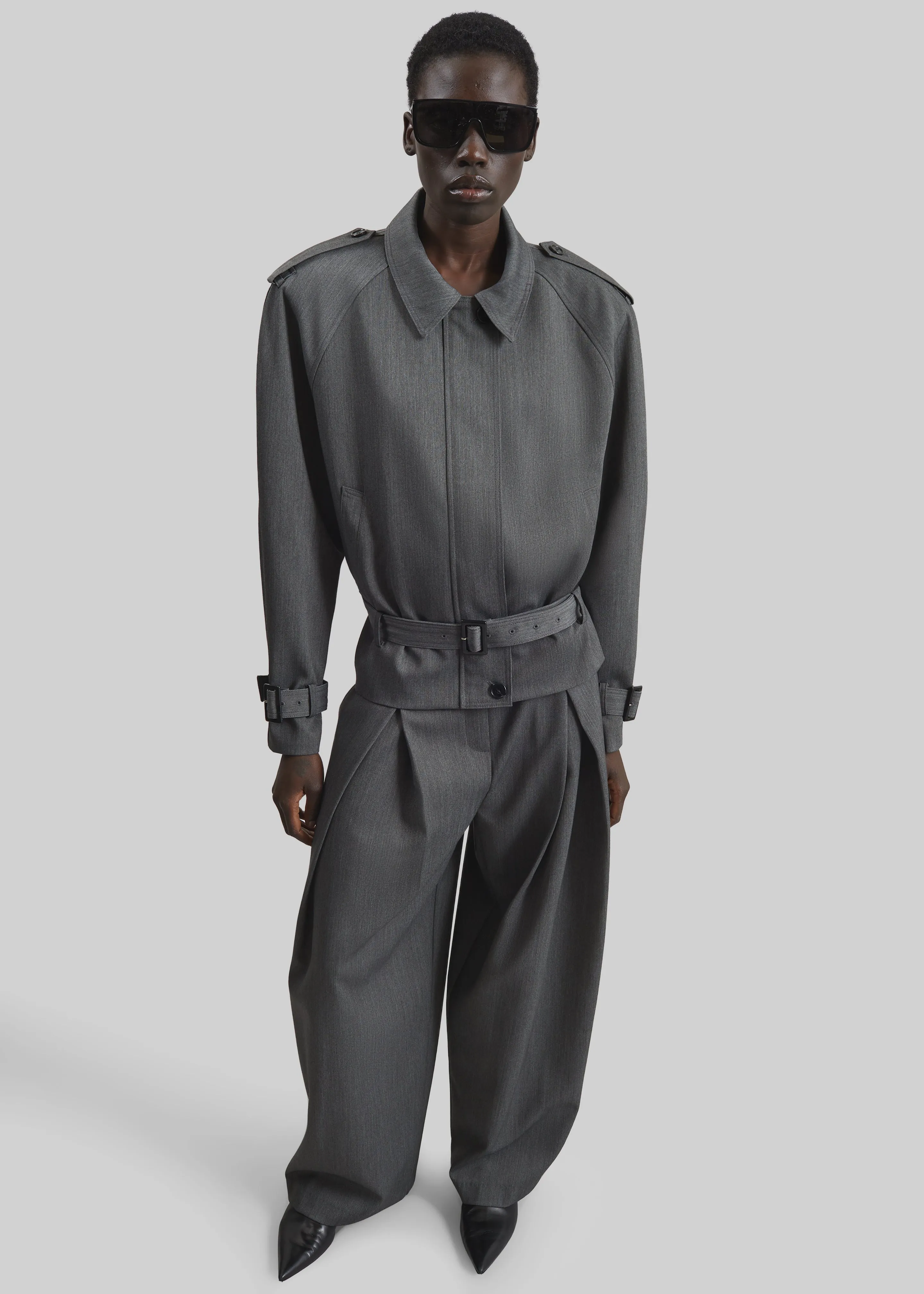 Avray Short Trench - Grey sold by Frankie Shop product image thumbnail 2