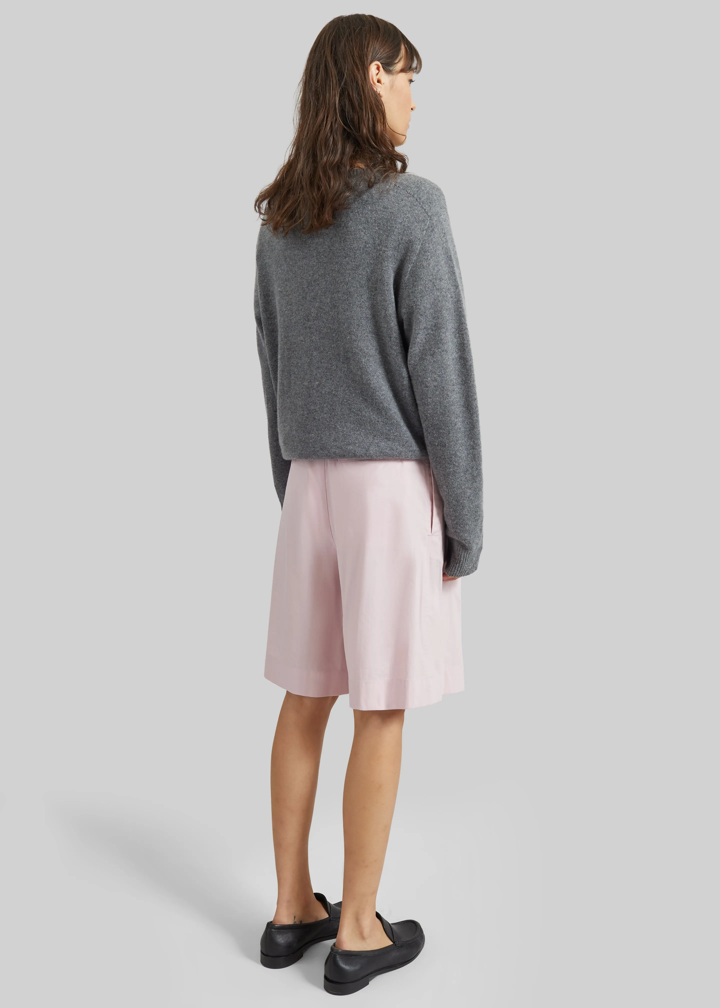 Darkpark Danielle Light Popeline Wide-Leg Shorts - Pink sold by Frankie Shop product image thumbnail 4