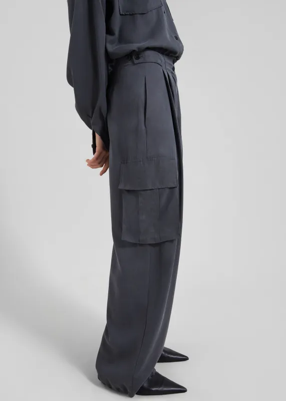 Balsta Cargo Pants - Dark Grey sold by Frankie Shop