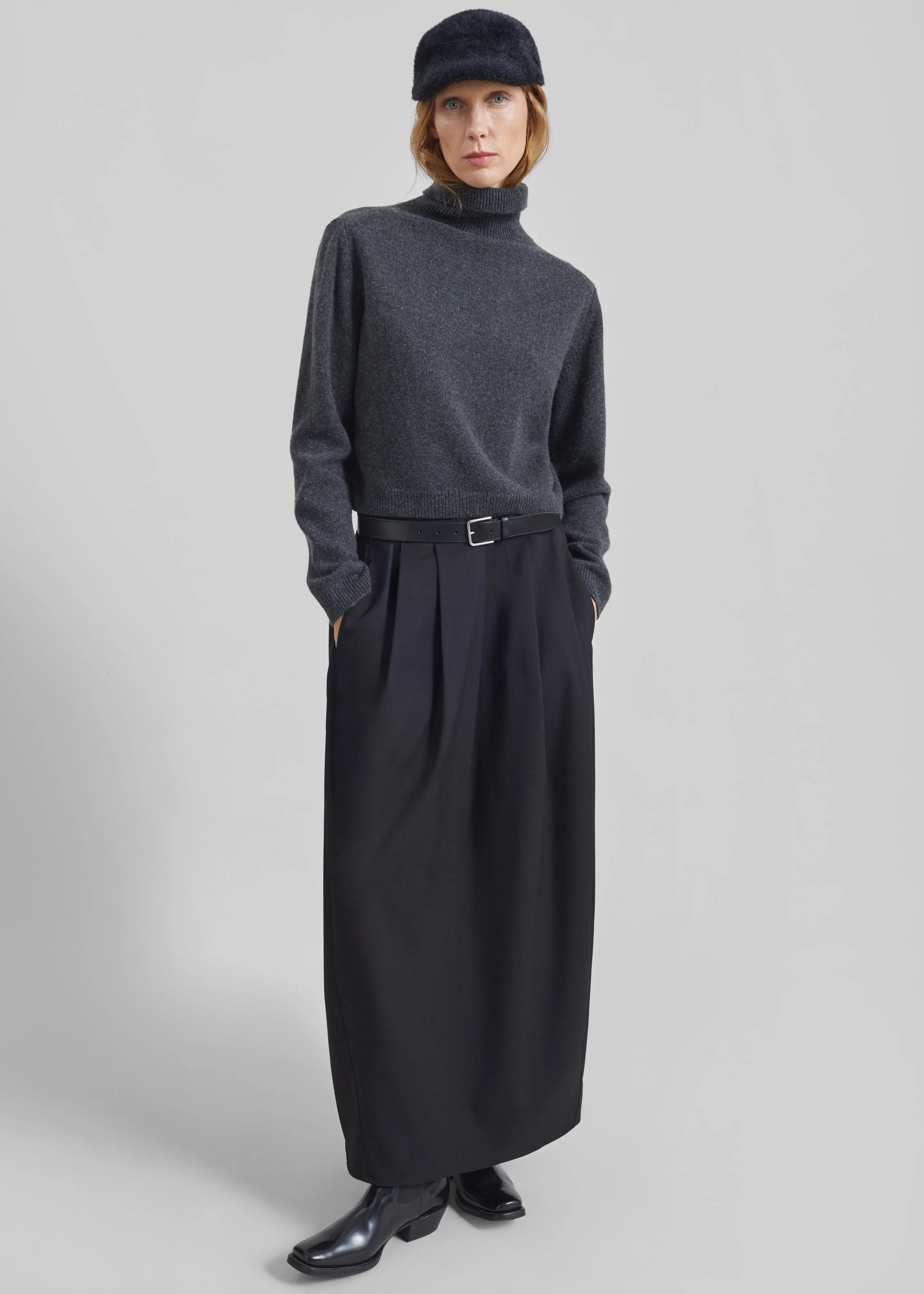 Claremont Cocoon Skirt - Black sold by Frankie Shop