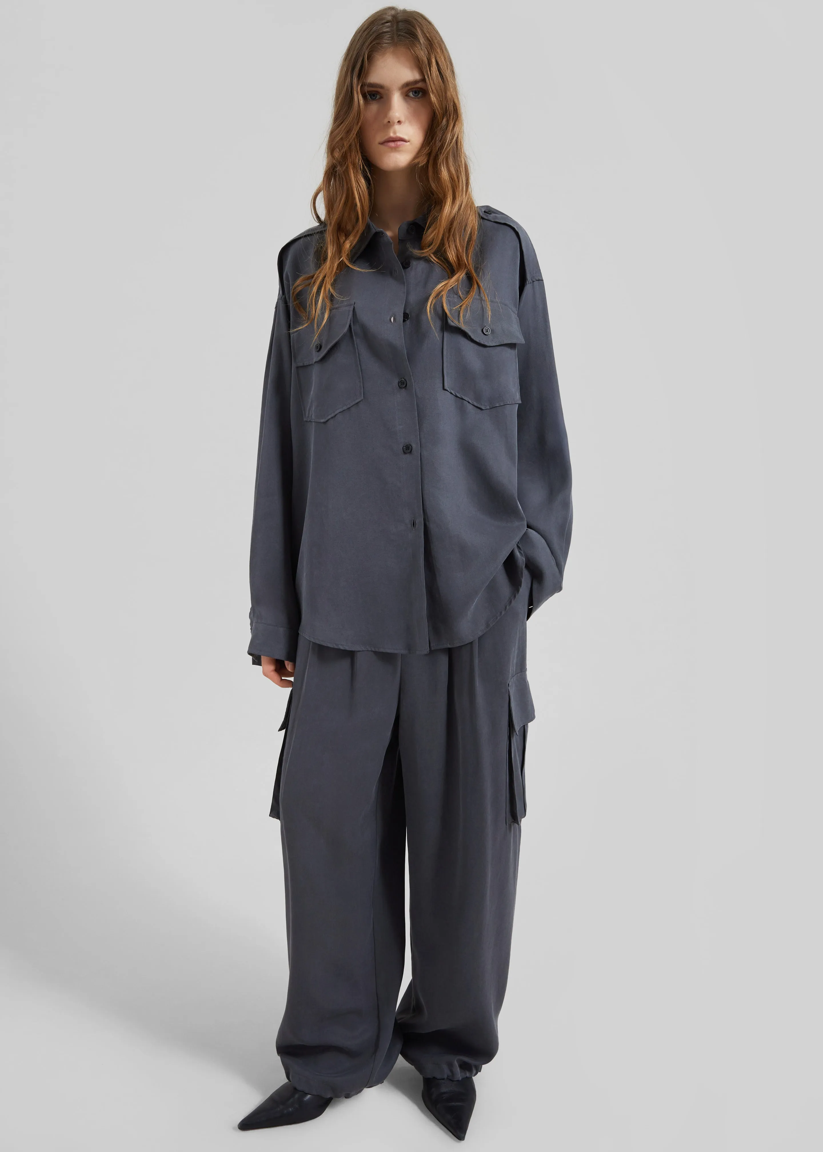 Balsta Cargo Shirt - Dark Grey sold by Frankie Shop product image thumbnail 4