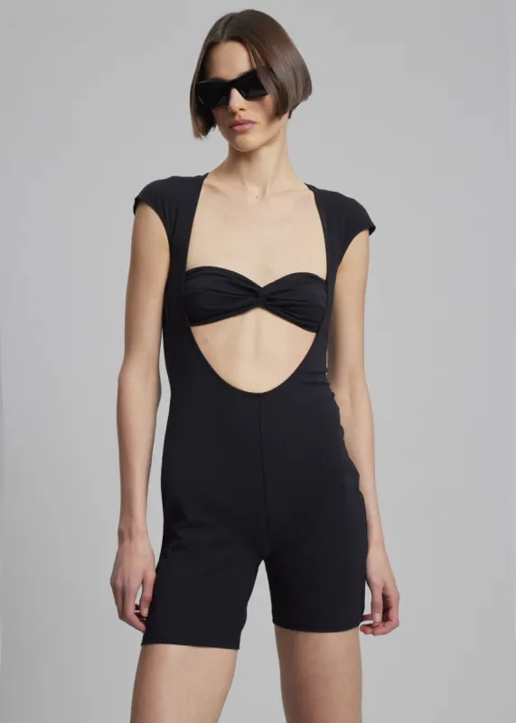 Beaufille Baes Romper - Black made by Frankie Shop
