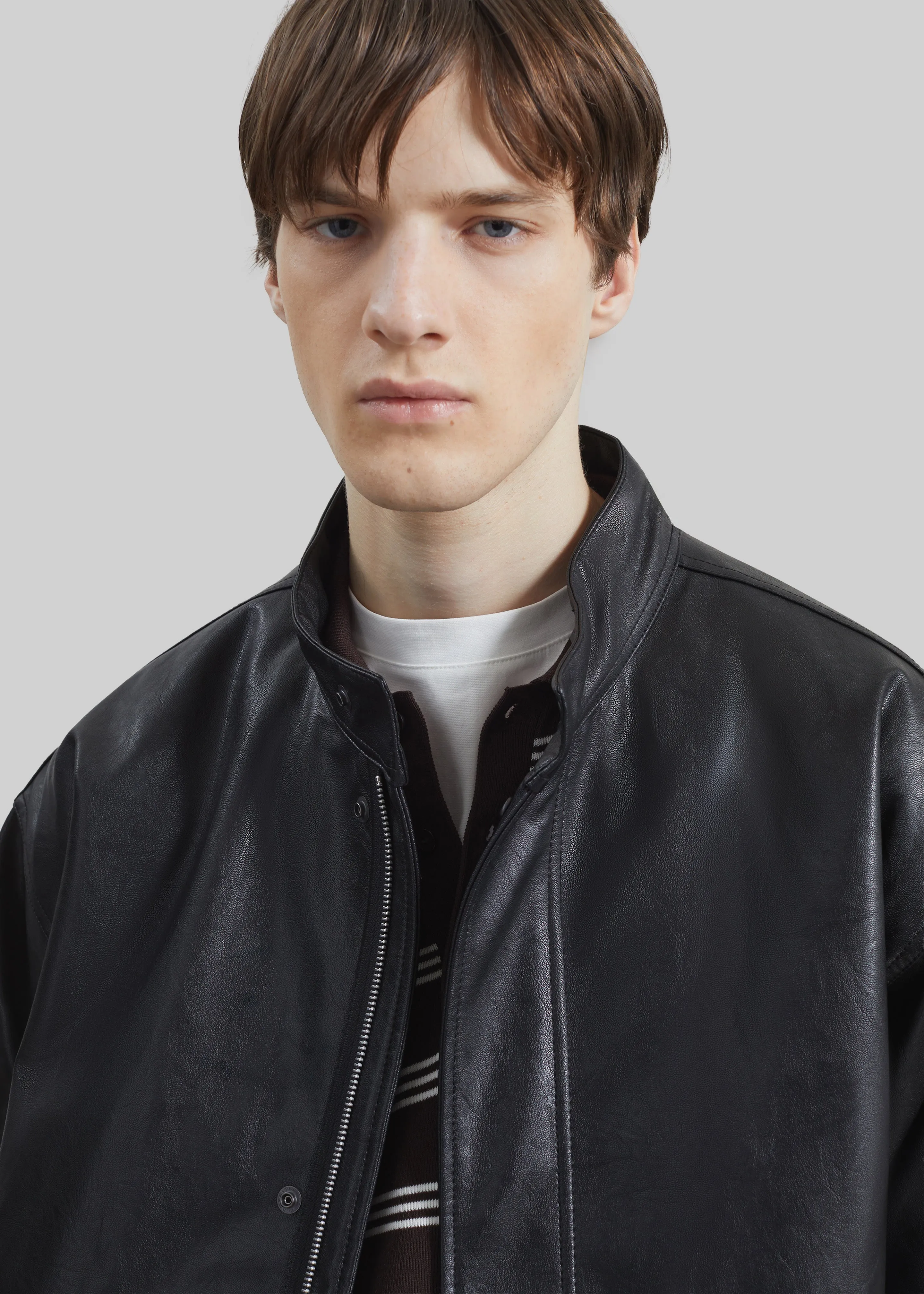 Viborg Faux Leather Jacket - Black sold by Frankie Shop product image thumbnail 3