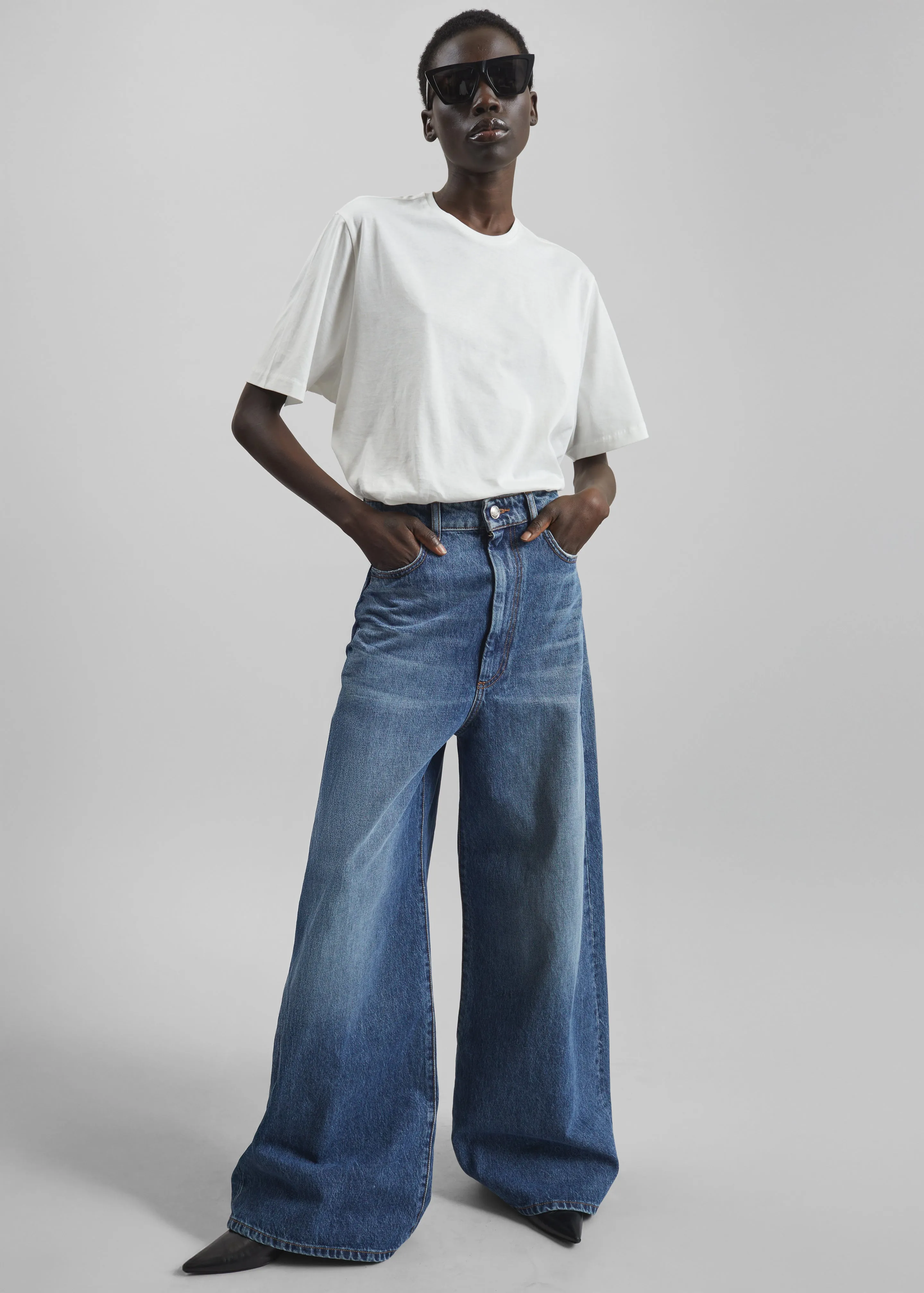 Sportmax Dangri Pants - Midnight Blue sold by Frankie Shop