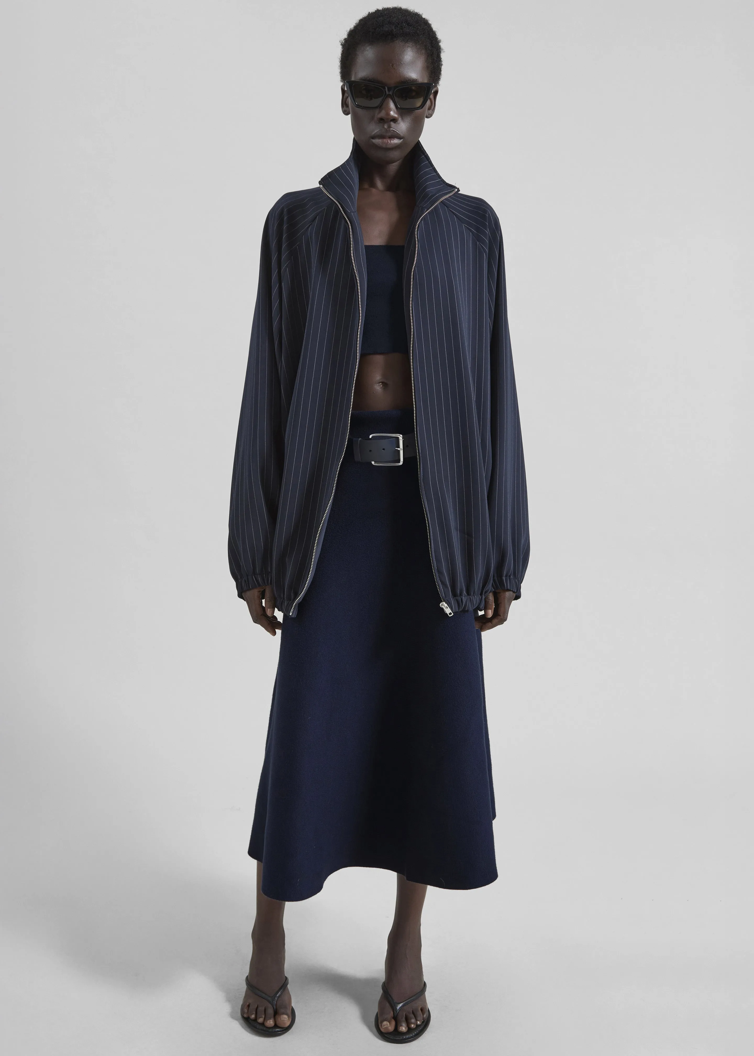 July Knit Midi Skirt - Navy sold by Frankie Shop