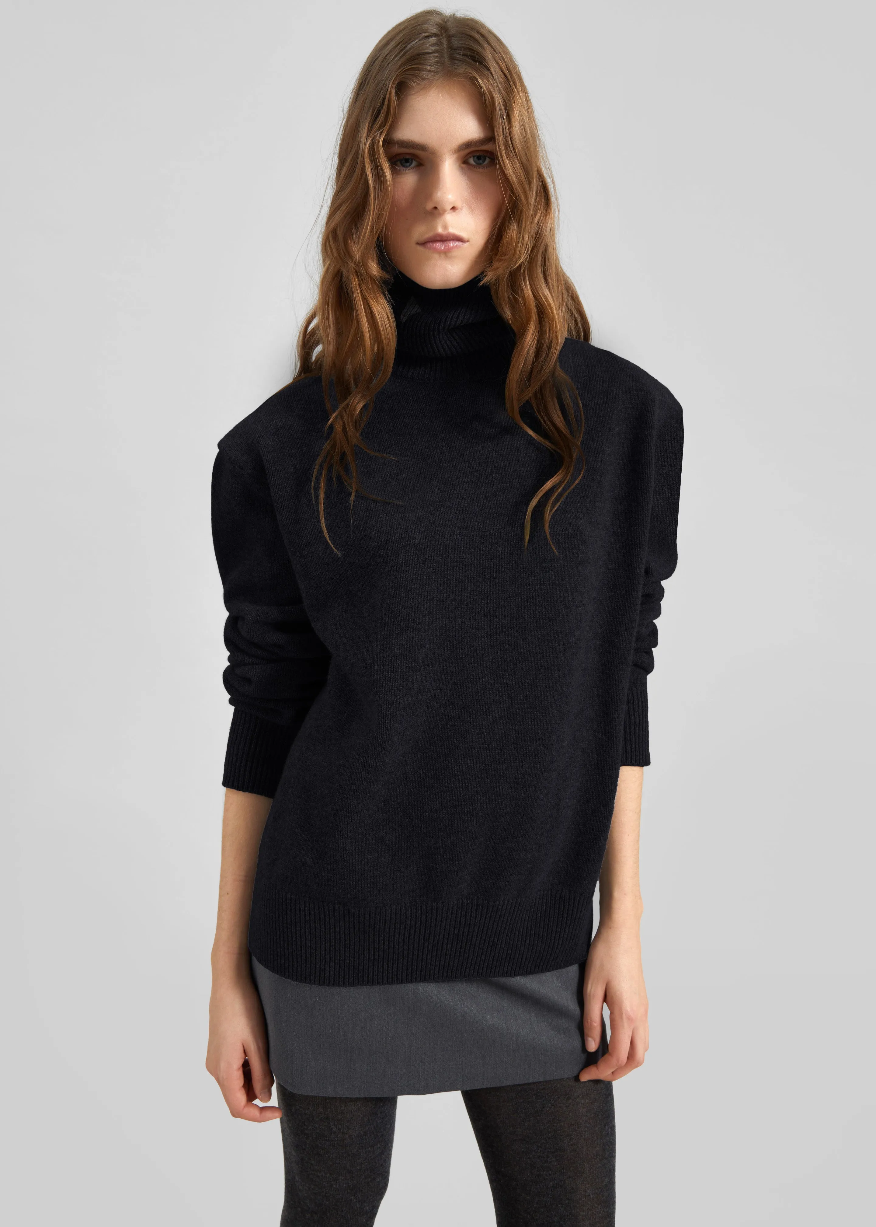 Koler Padded Knit Turtleneck - Black sold by Frankie Shop