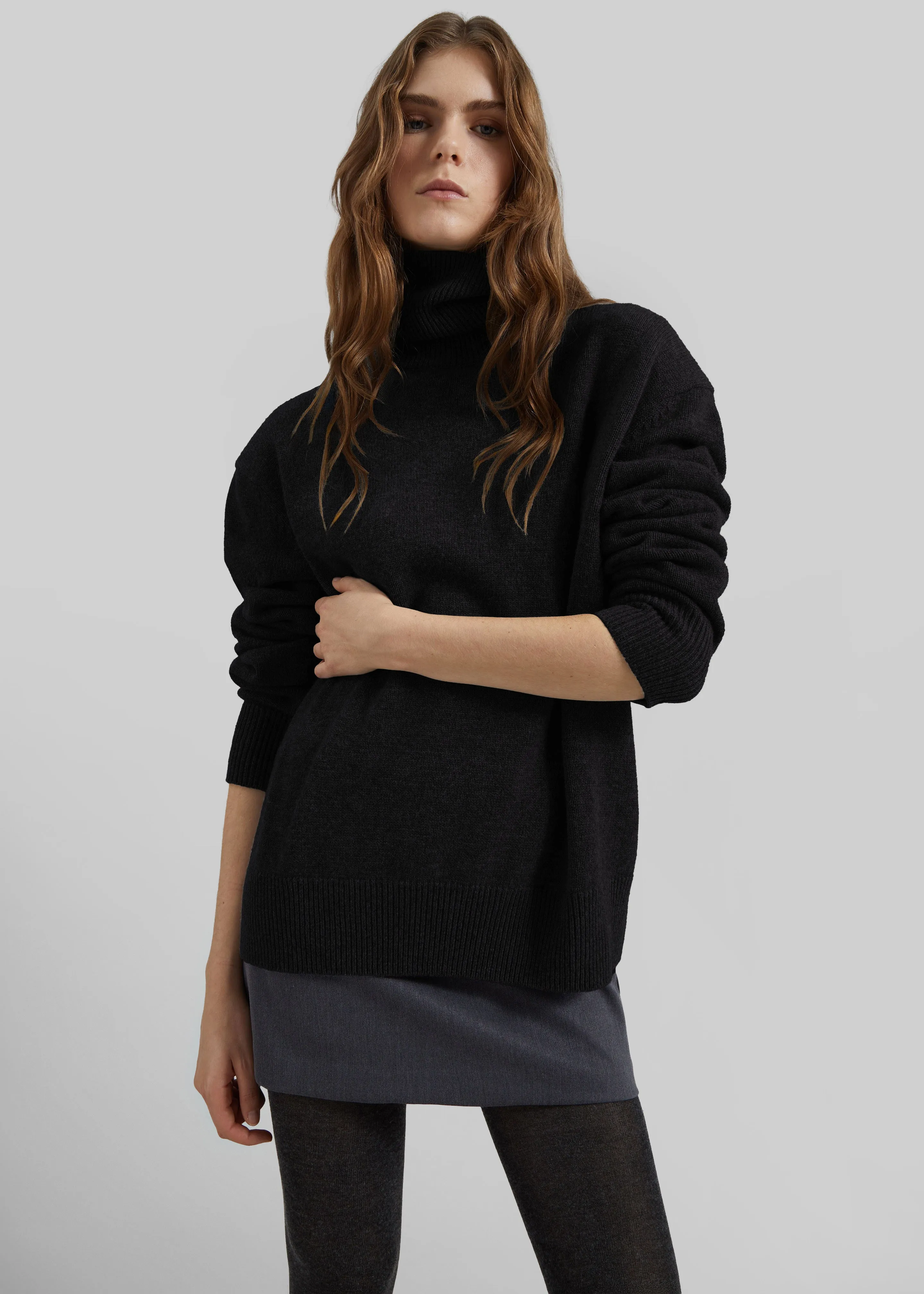Koler Padded Knit Turtleneck - Black sold by Frankie Shop product image thumbnail 5