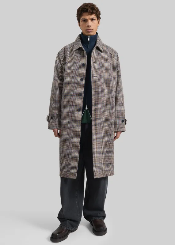Emil Wool Trench - Beige Glen Plaid made by Frankie Shop
