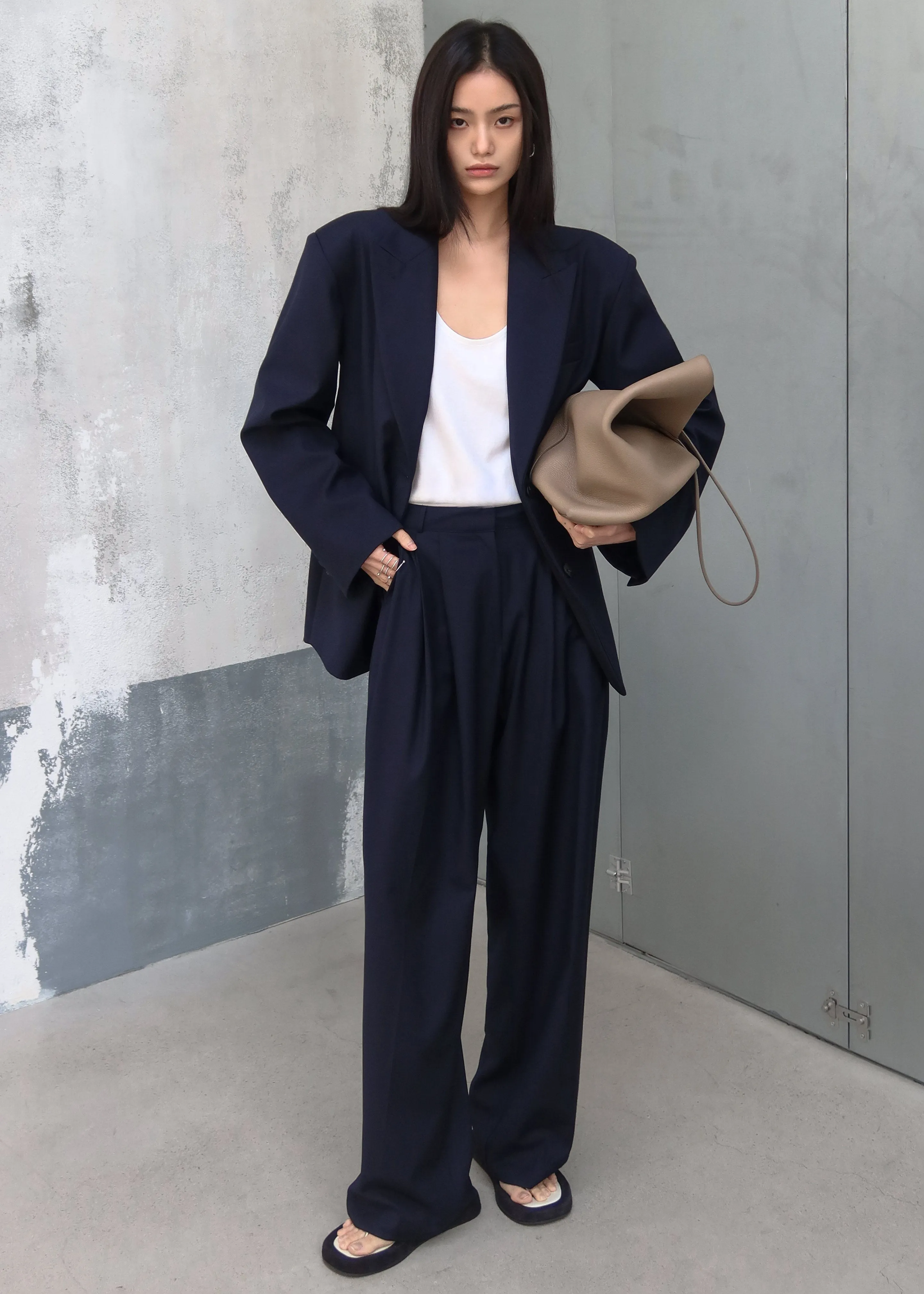 Canmore Double Vent Blazer - Navy sold by Frankie Shop product image thumbnail 4