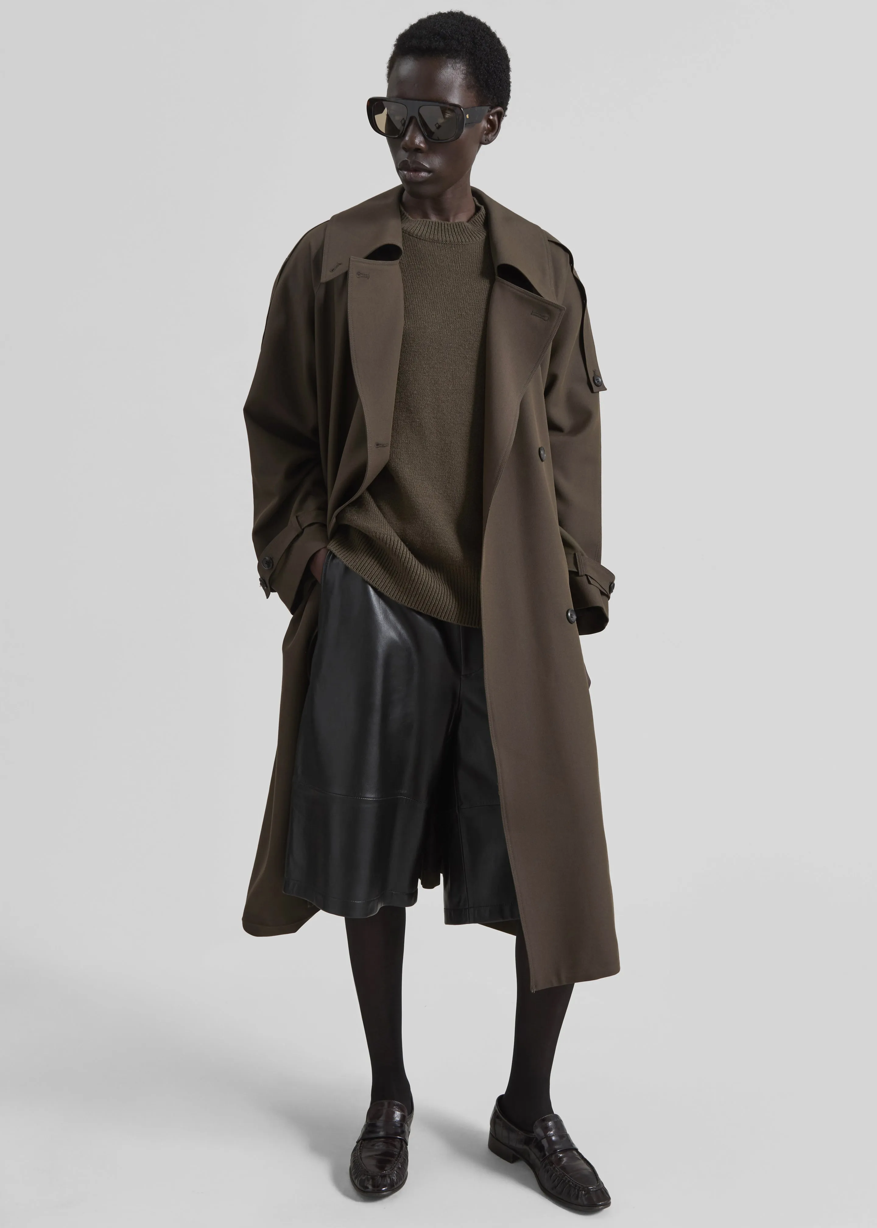 Dartford Trench Coat - Olive Brown sold by Frankie Shop product image thumbnail 2