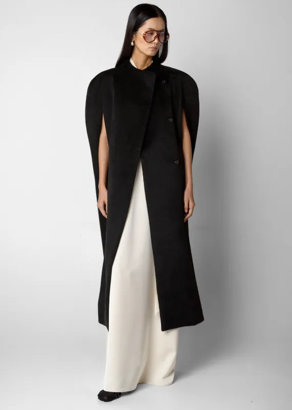Roslev Cape Coat - Black made by Frankie Shop