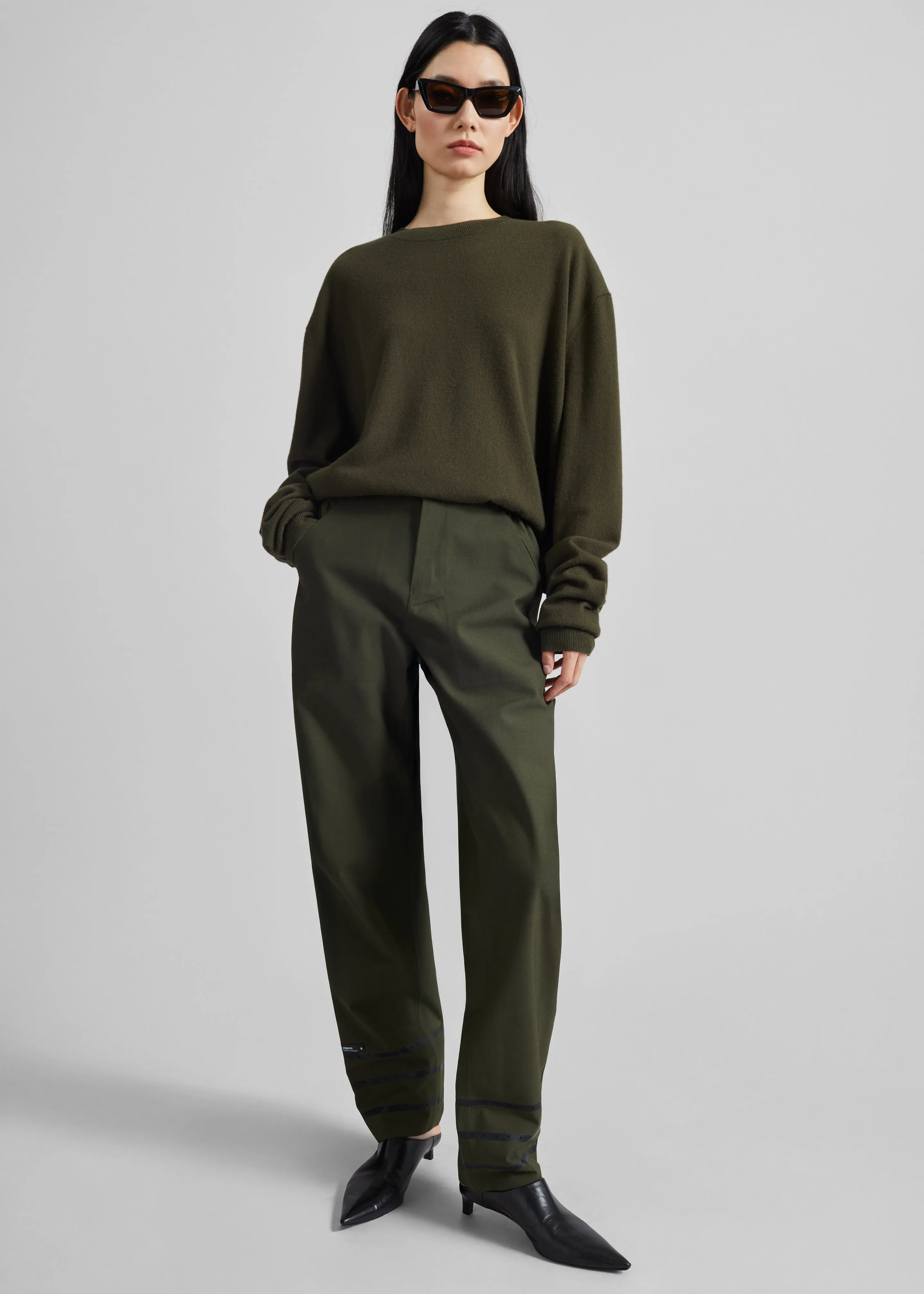 Coperni Technical Tailored Pants - Green sold by Frankie Shop product image thumbnail 5