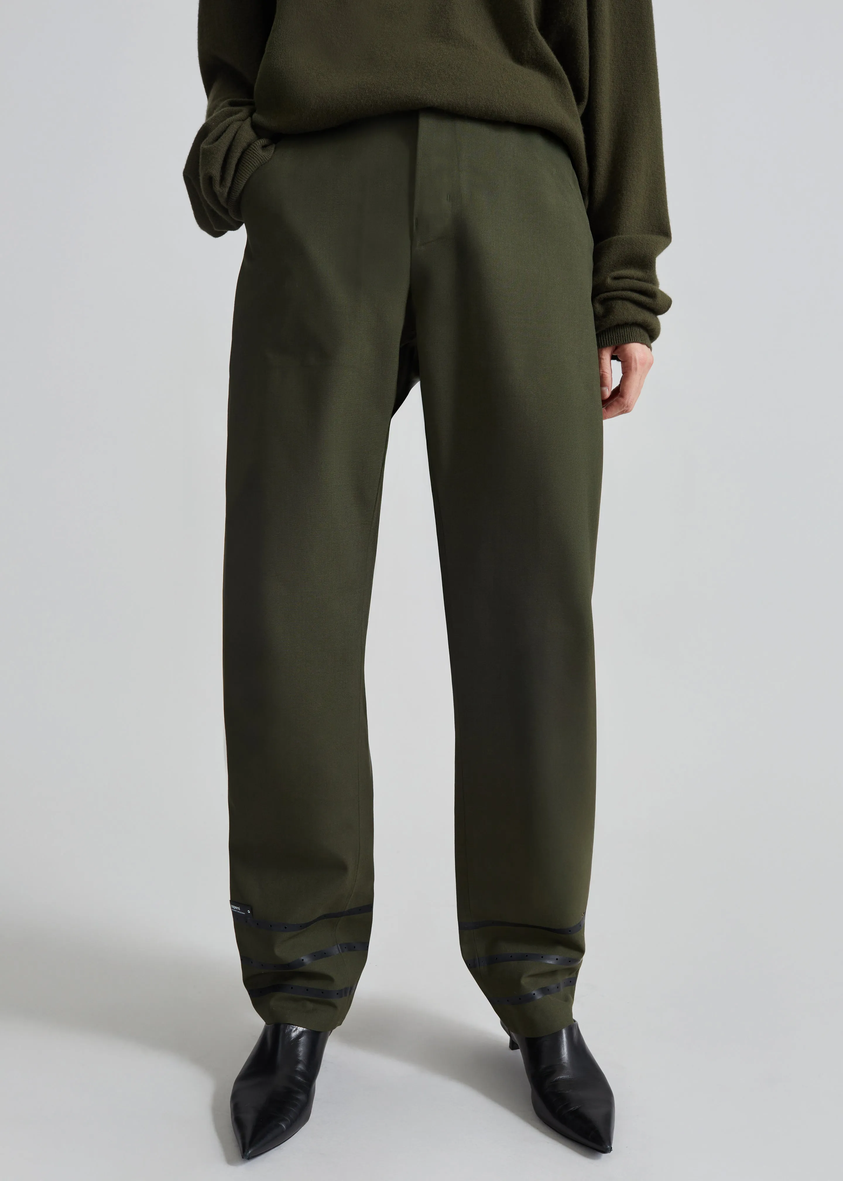 Coperni Technical Tailored Pants - Green sold by Frankie Shop product image thumbnail 4