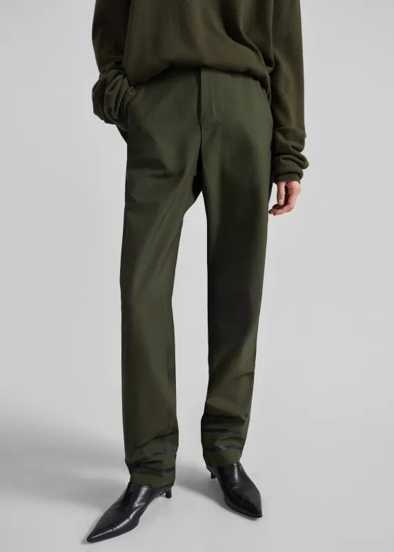 Coperni Technical Tailored Pants - Green made by Coperni Paris