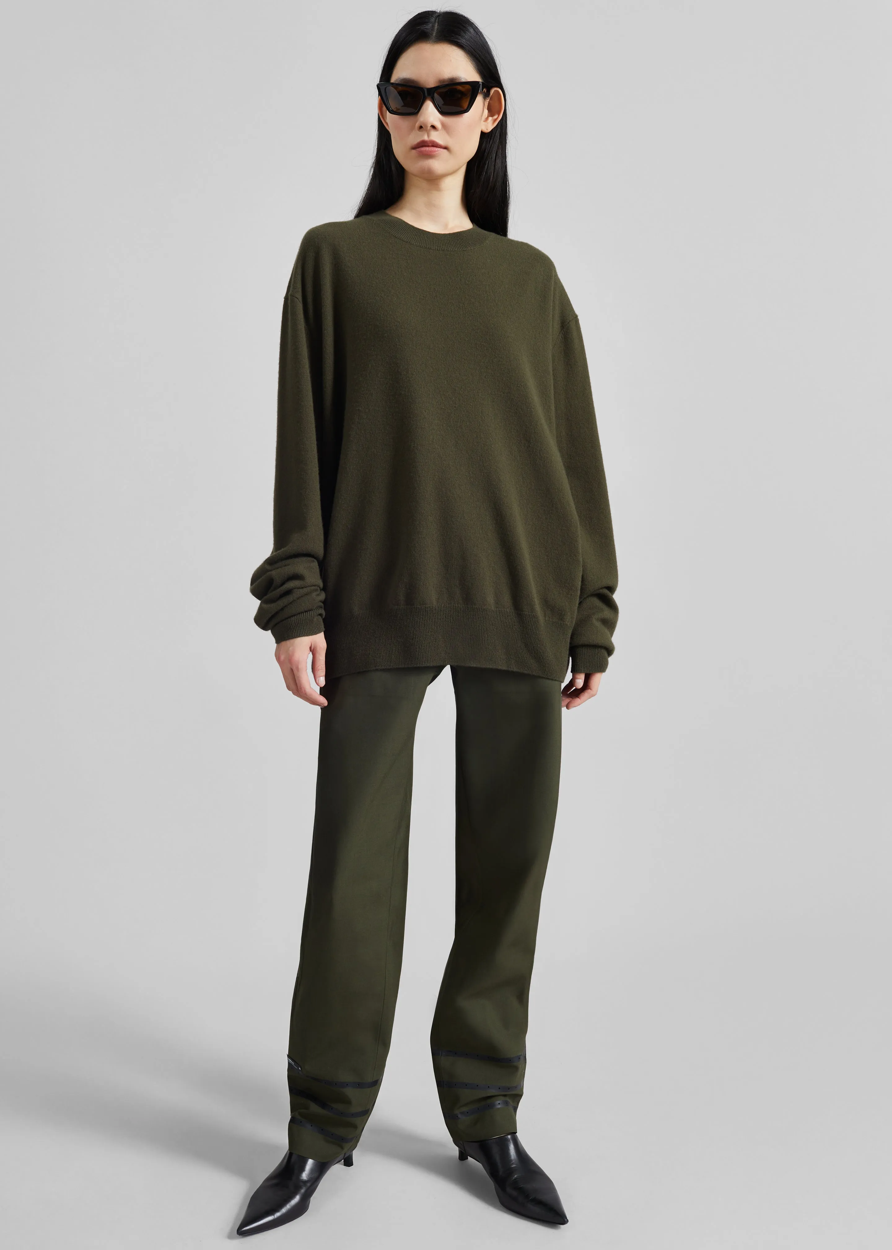 Coperni Technical Tailored Pants - Green sold by Frankie Shop product image thumbnail 3