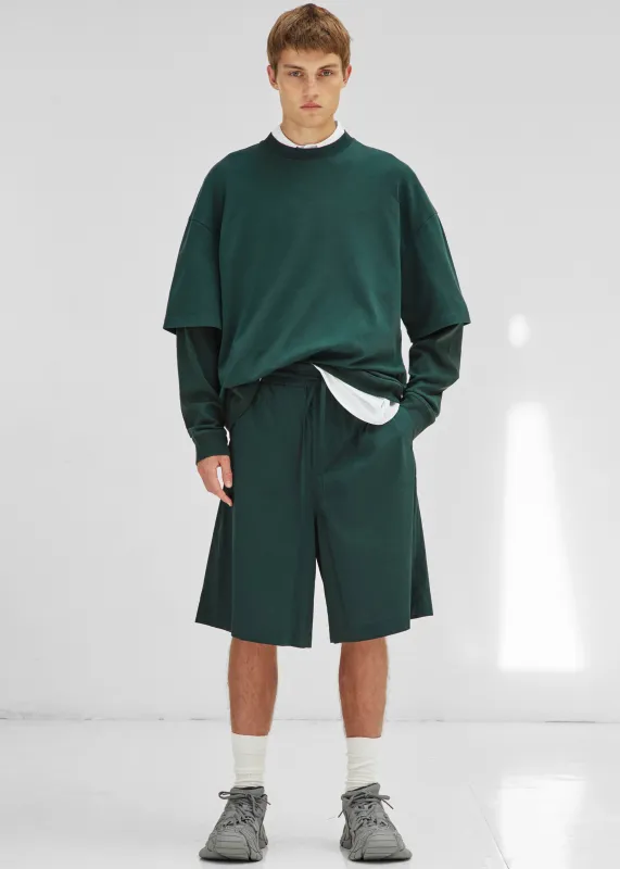 Darkpark Troy Double Sleeve Tee - Forest Green made by DARKPARK