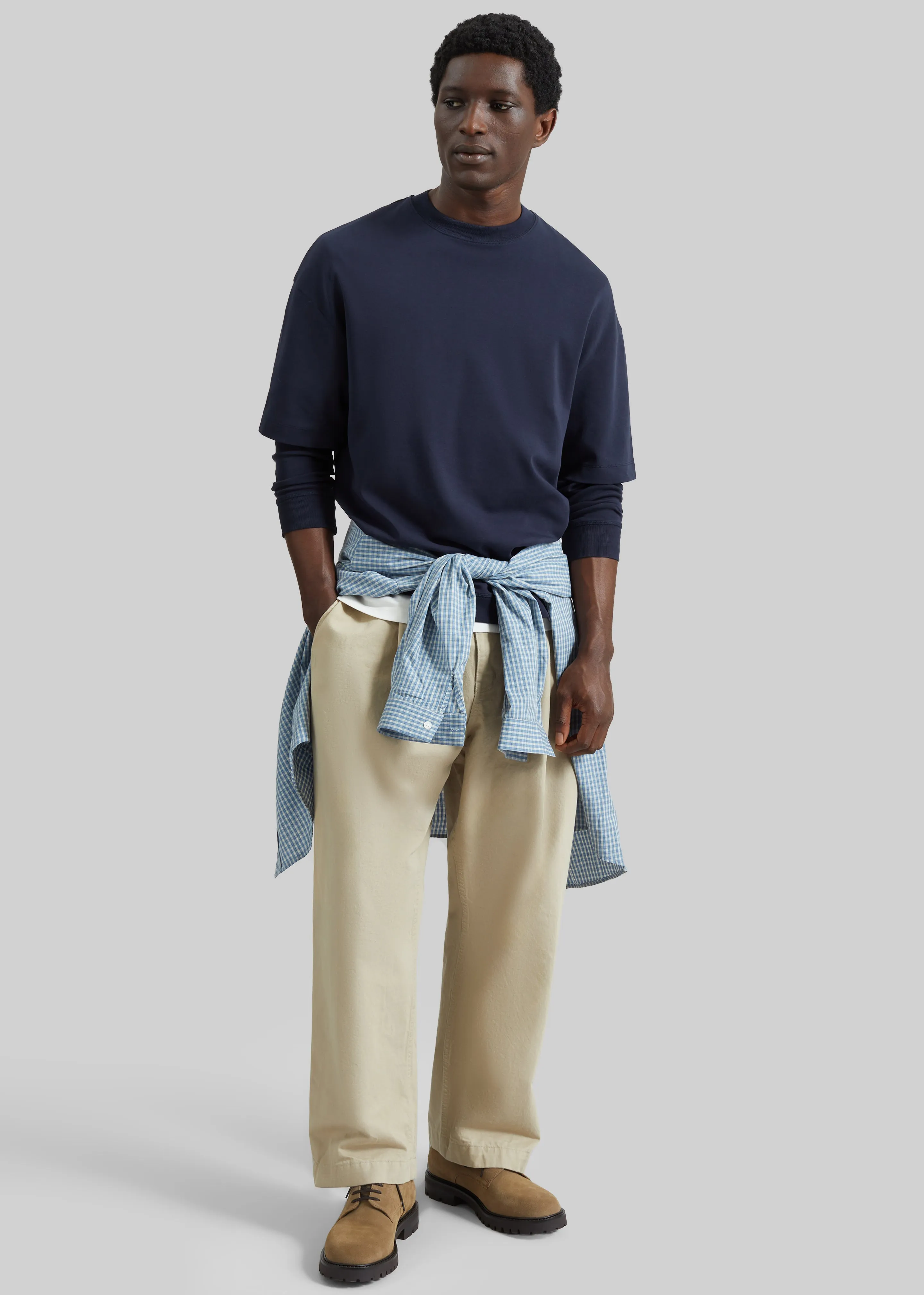 Darkpark Troy Double Sleeve Tee - Blue Navy sold by Frankie Shop product image thumbnail 2