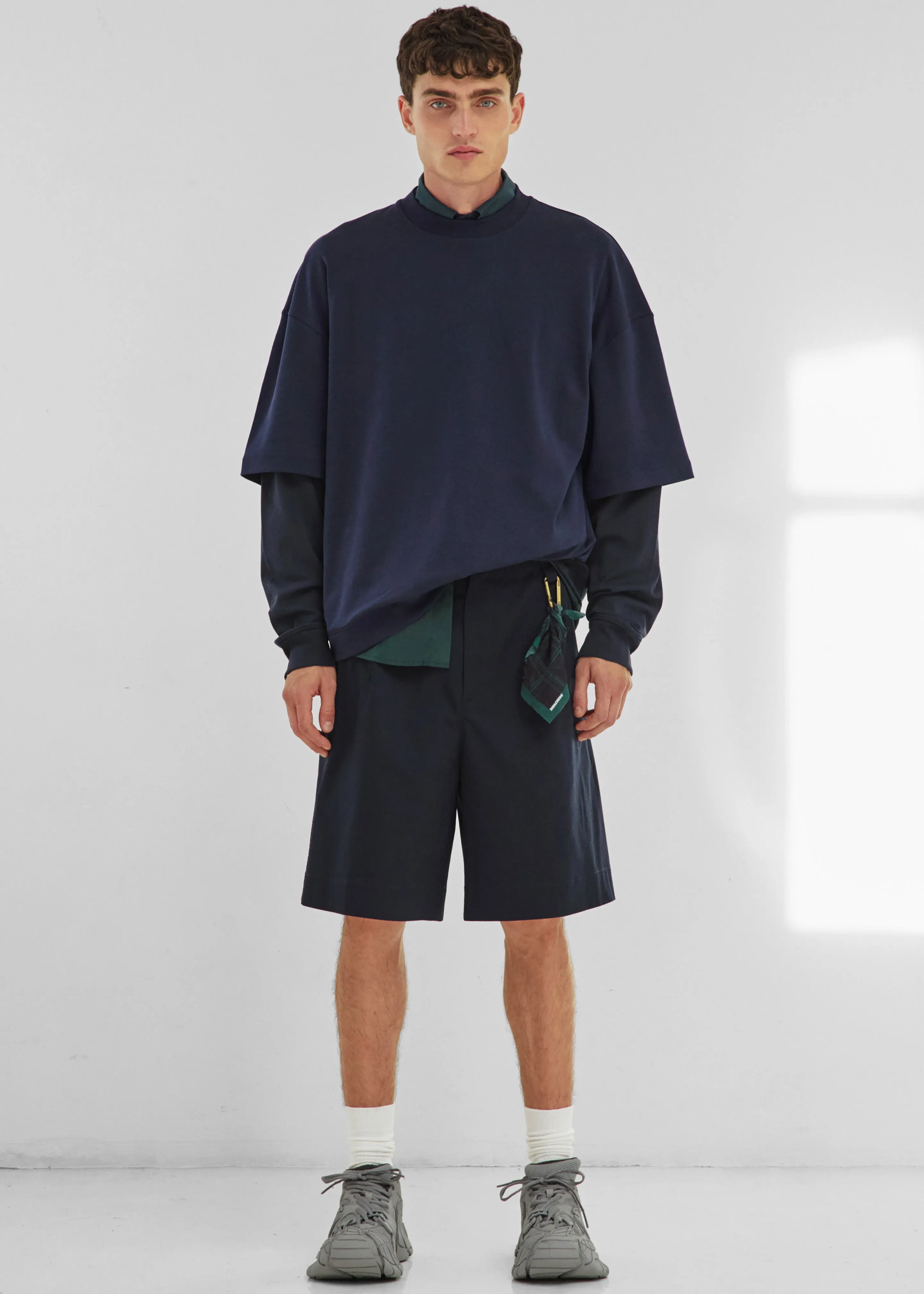 Darkpark Troy Double Sleeve Tee - Blue Navy sold by Frankie Shop product image thumbnail 4