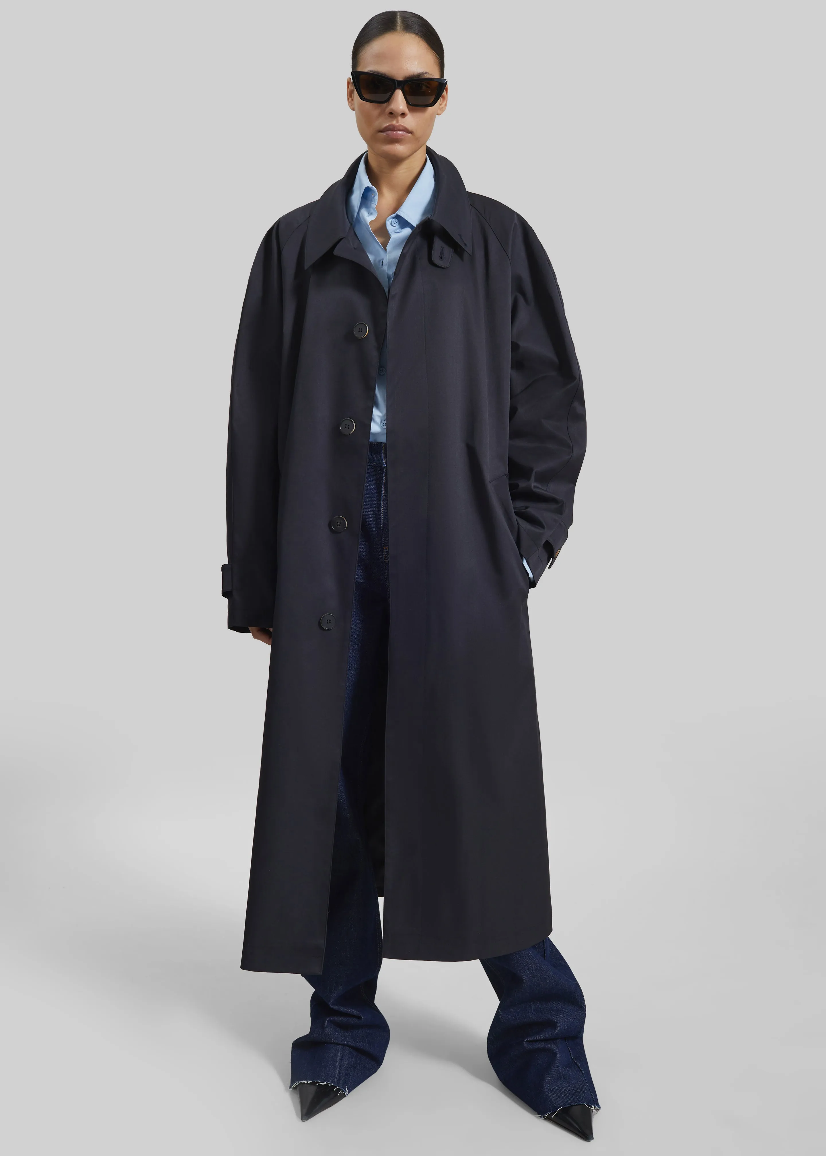 Berlare Trench Coat - Dark Navy sold by Frankie Shop product image thumbnail 5