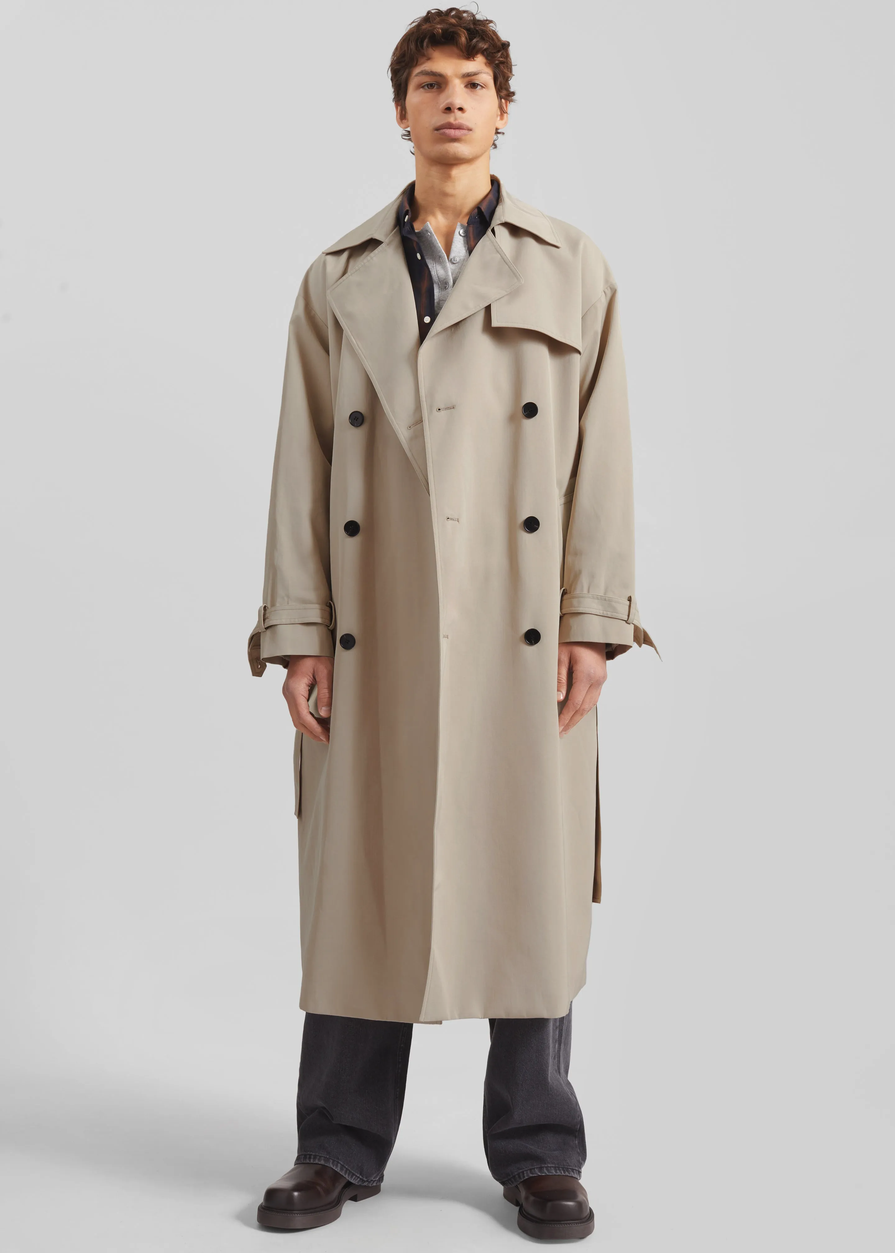 Edris Trench Coat - Beige sold by Frankie Shop