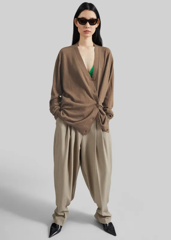 Venlo Pleated Trousers - Beige sold by Frankie Shop