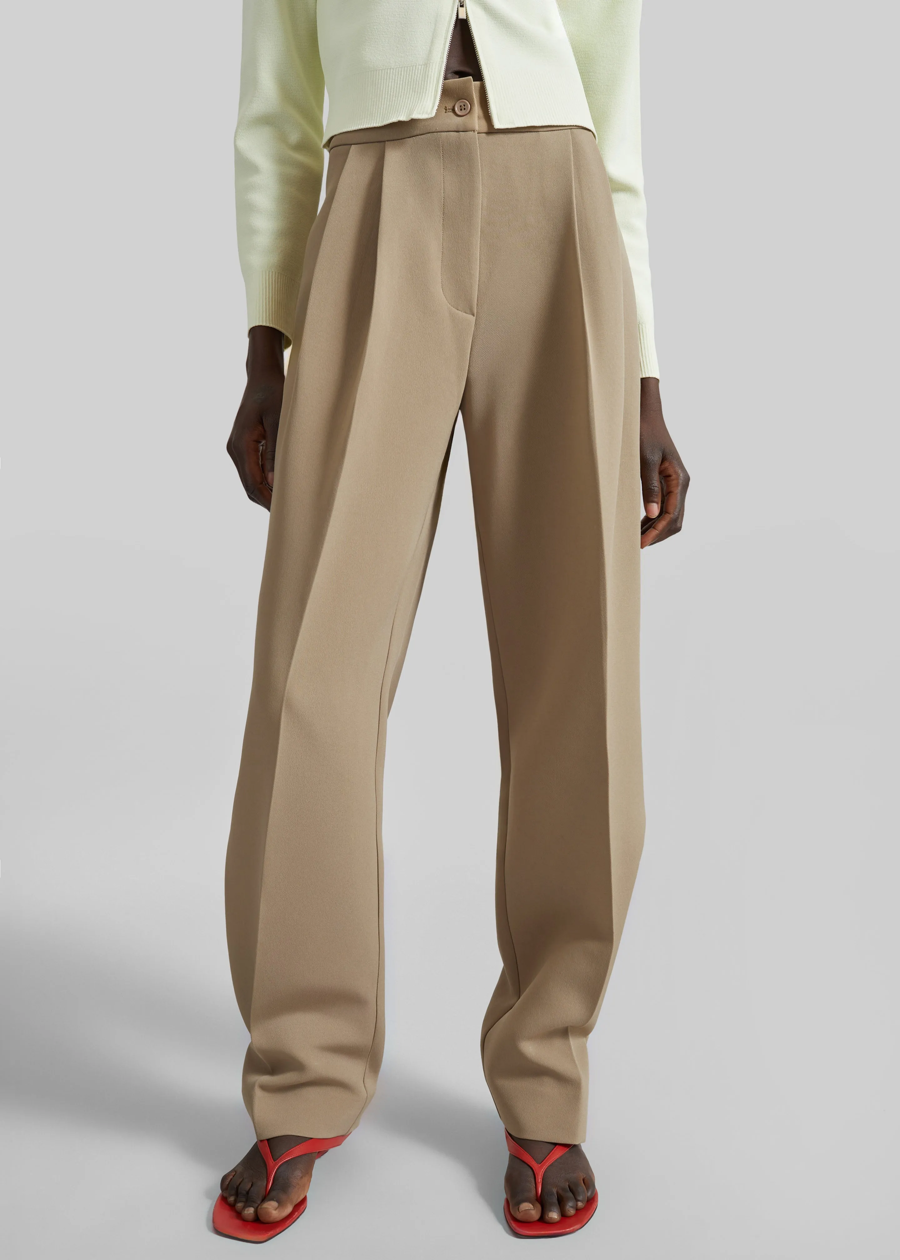 Doyer Pleated Trousers - Beige sold by Frankie Shop product image thumbnail 3