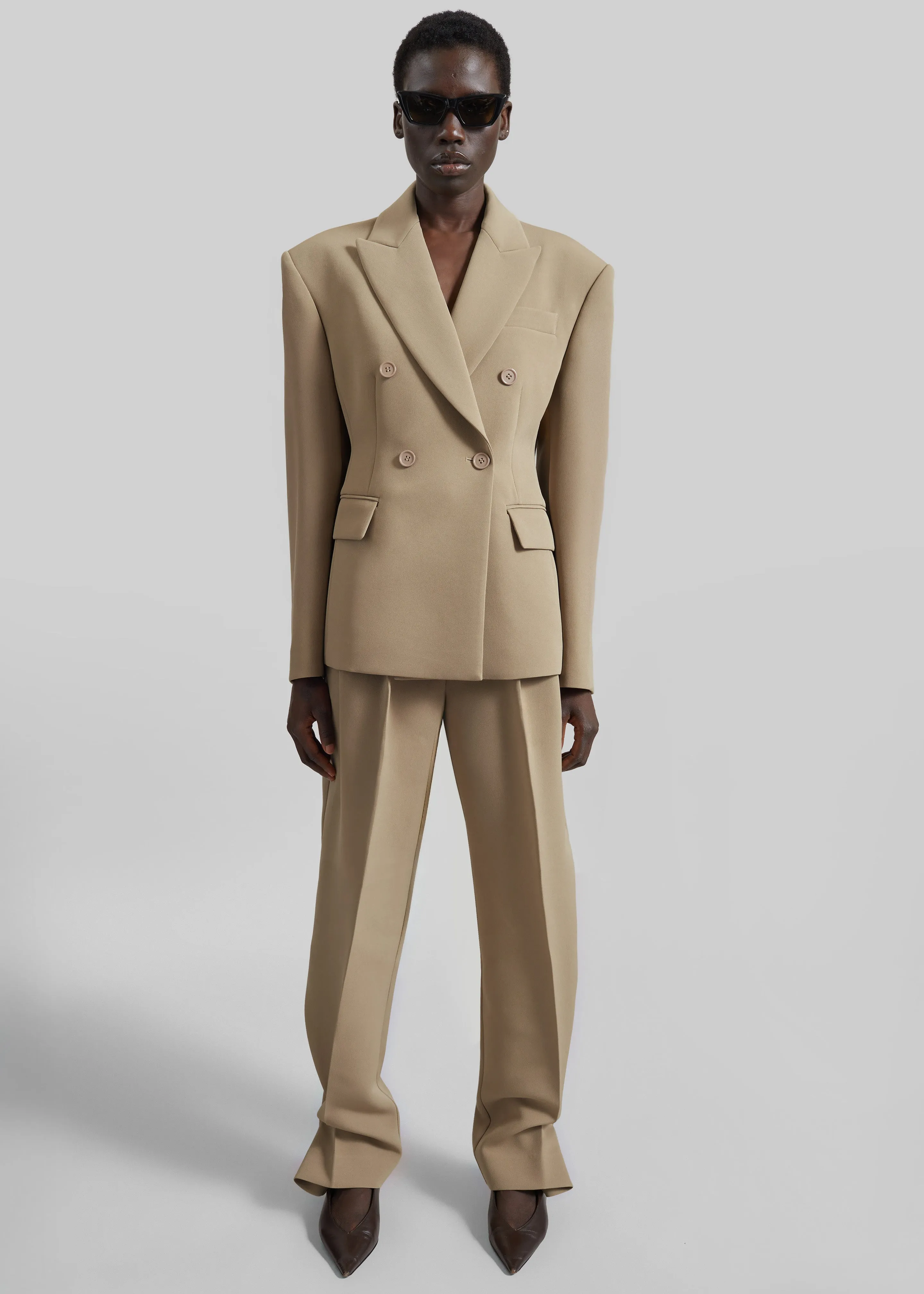 Doyer Pleated Trousers - Beige sold by Frankie Shop product image thumbnail 2