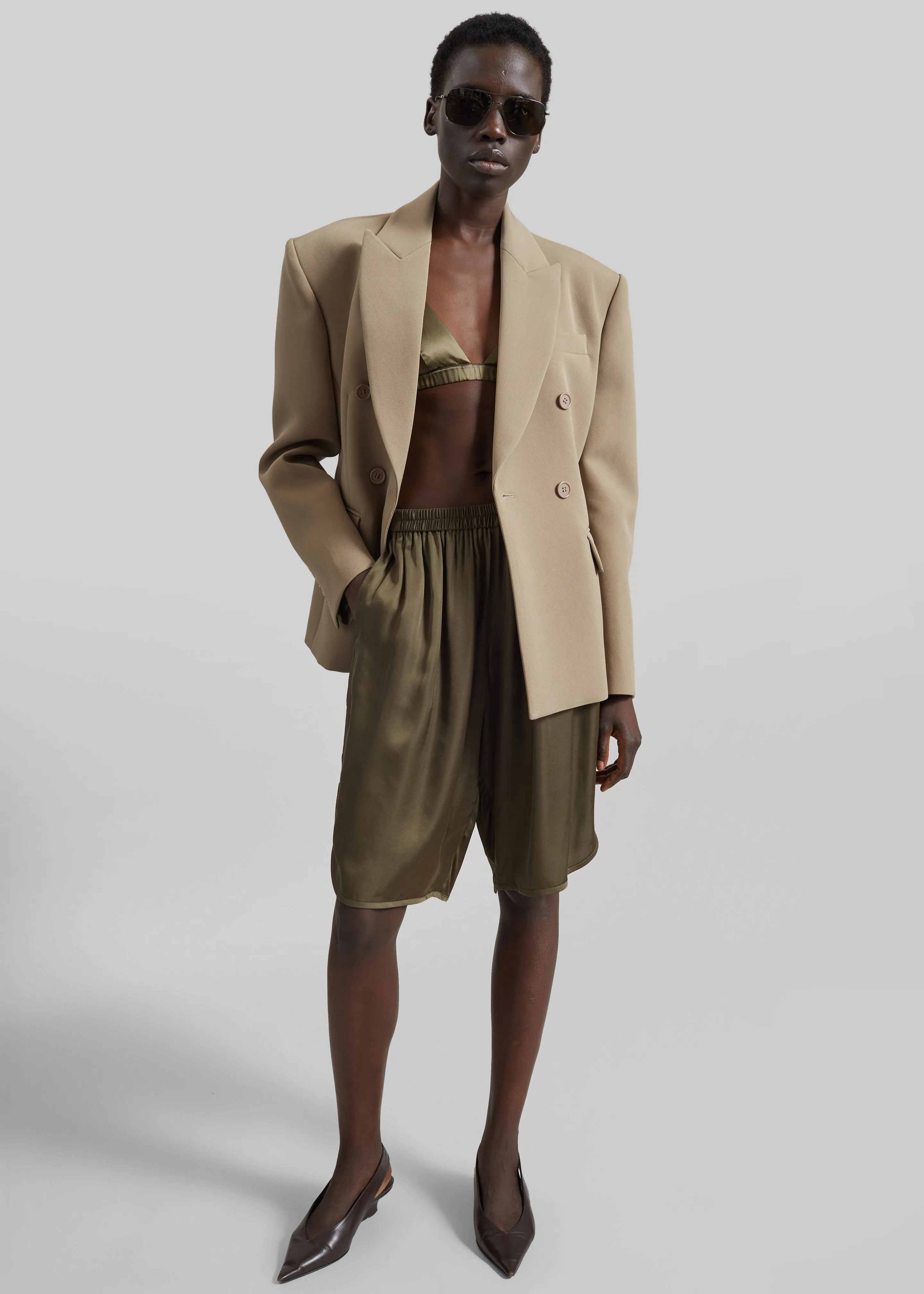 Doyer Cinched Blazer - Beige sold by Frankie Shop product image thumbnail 5