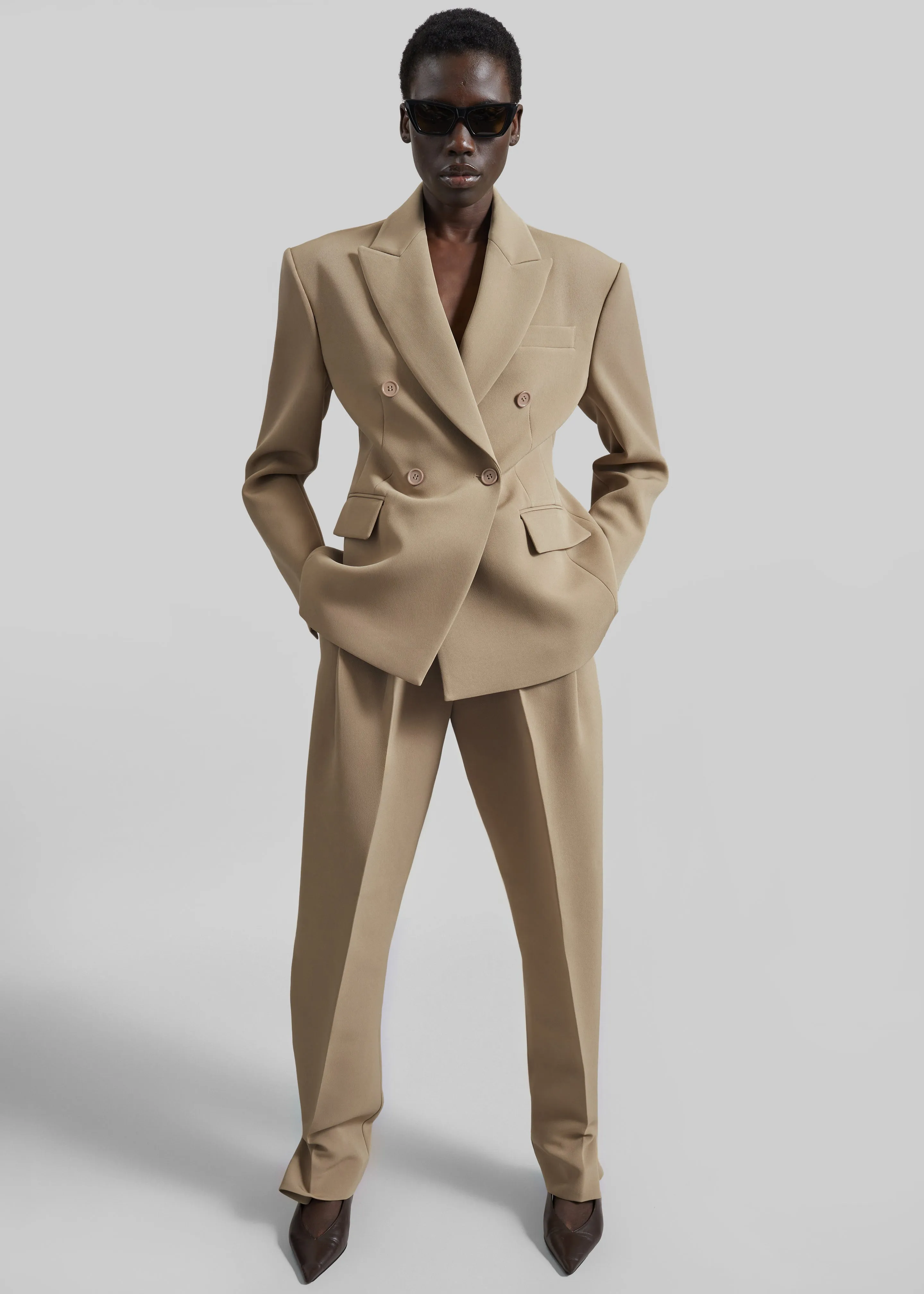 Doyer Cinched Blazer - Beige sold by Frankie Shop product image thumbnail 2