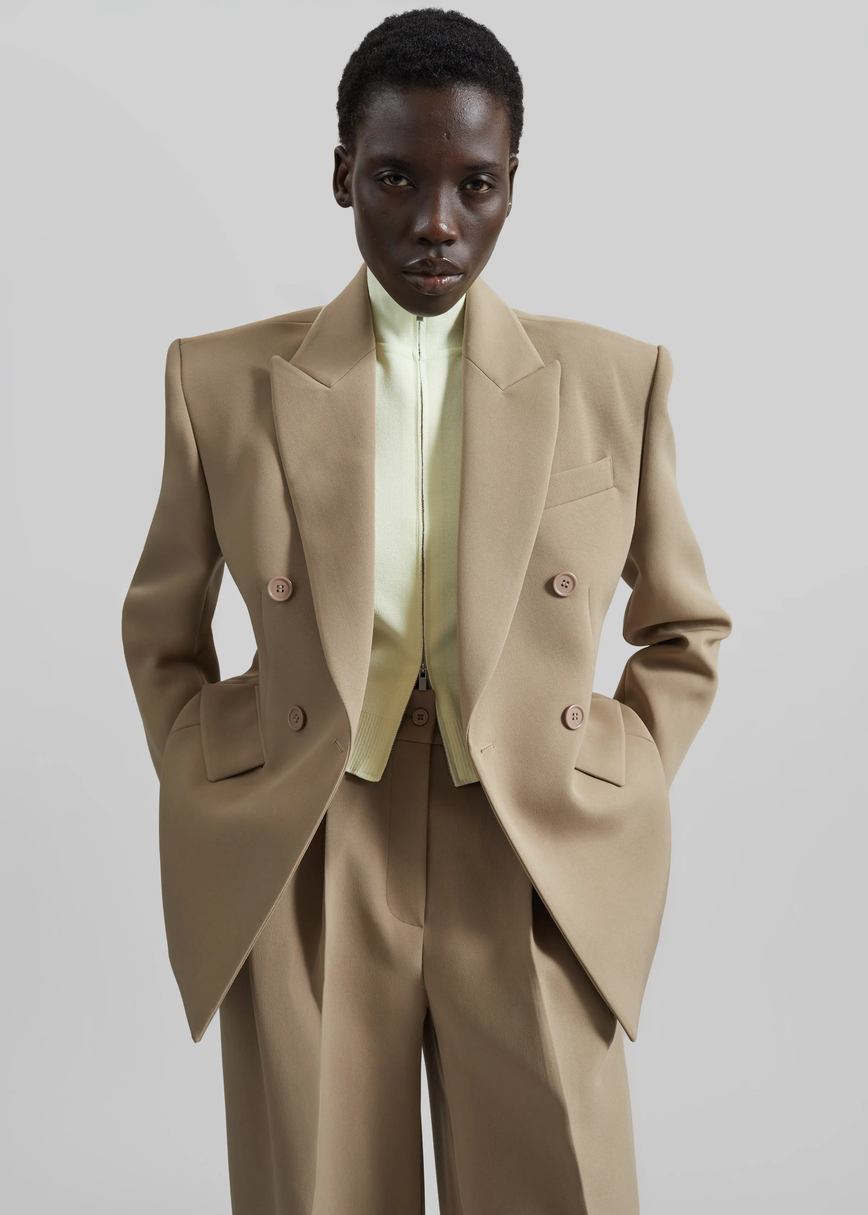 Doyer Cinched Blazer - Beige sold by Frankie Shop product image thumbnail 4