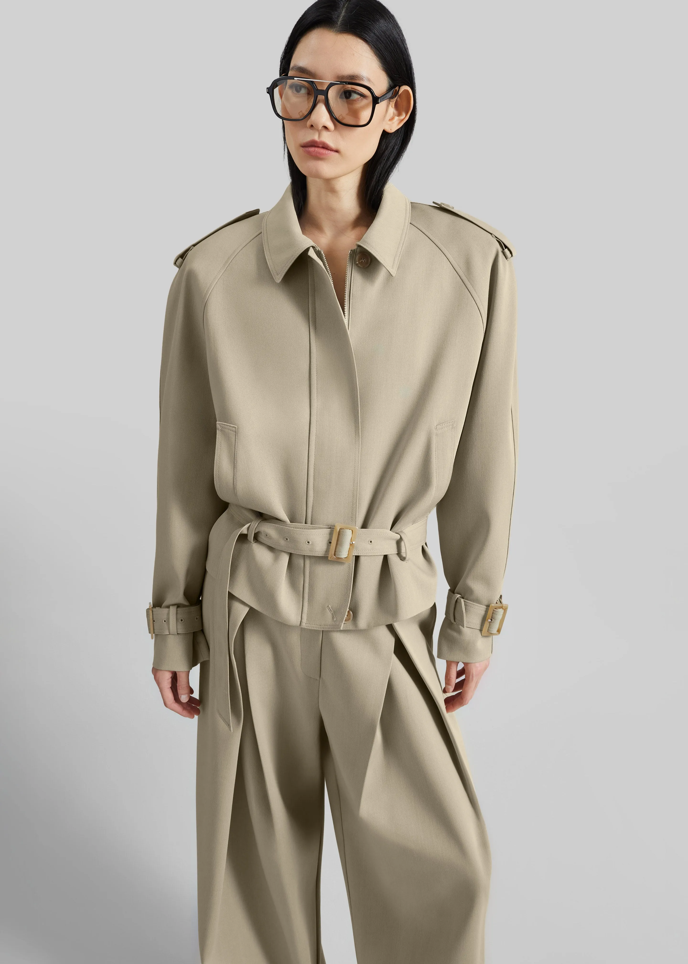 Avray Short Trench - Beige sold by Frankie Shop product image thumbnail 2