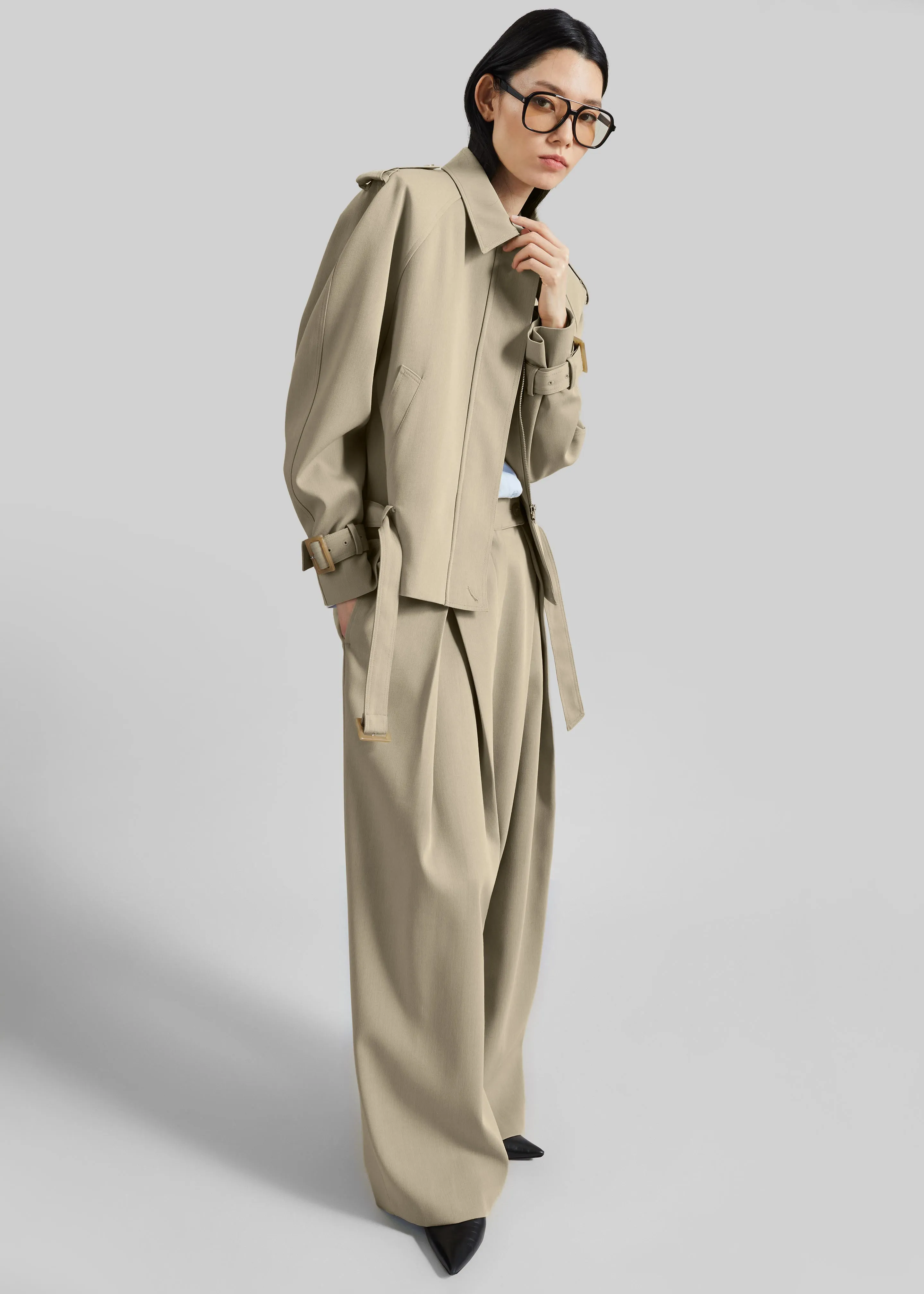 Avray Short Trench - Beige sold by Frankie Shop product image thumbnail 4