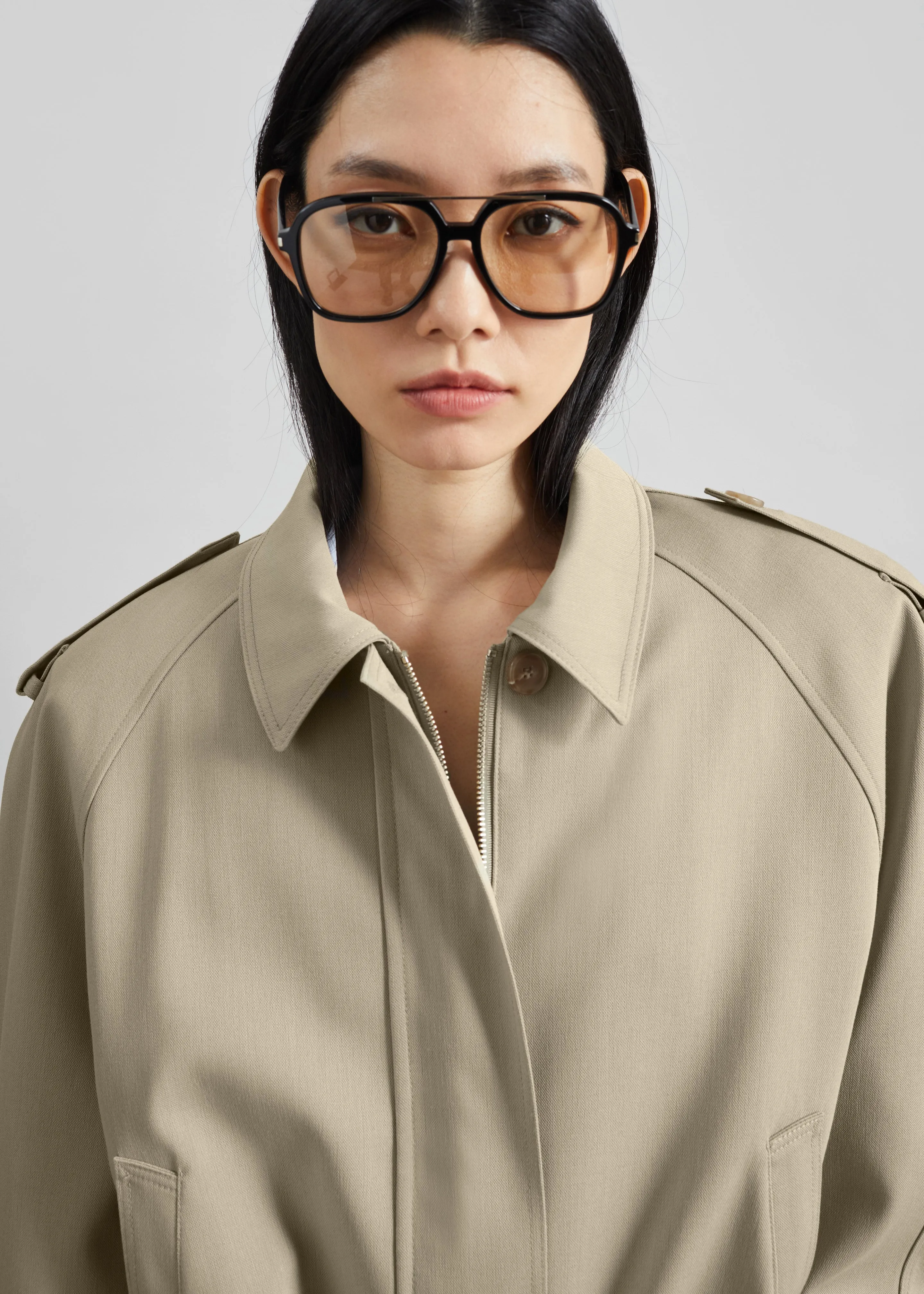 Avray Short Trench - Beige sold by Frankie Shop product image thumbnail 3