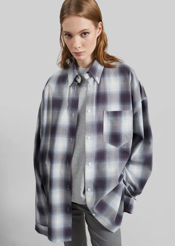 Devv Shirt - Checked Blue made by Frankie Shop