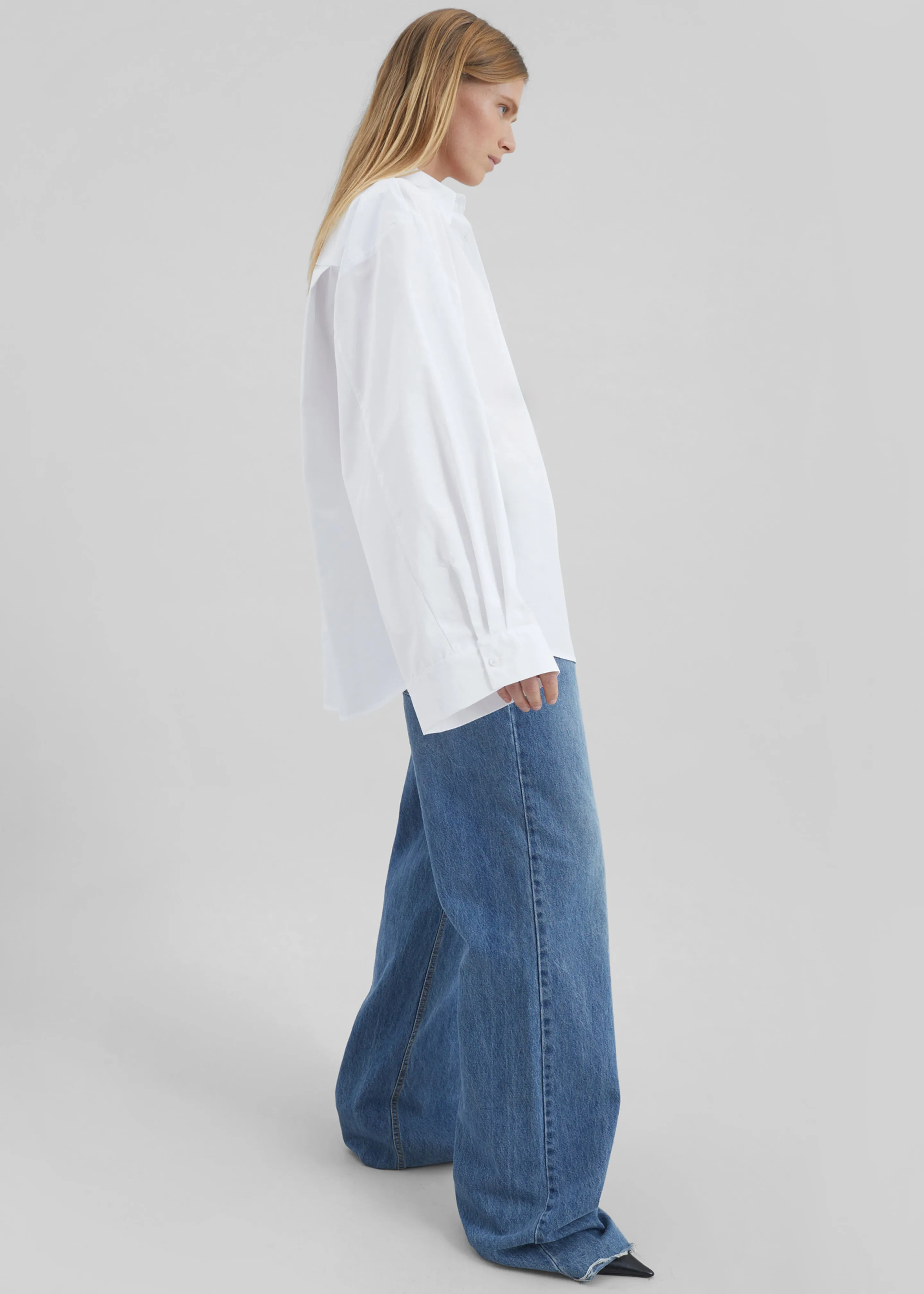 Tila Wide Sleeve Shirt - White sold by Frankie Shop product image thumbnail 4