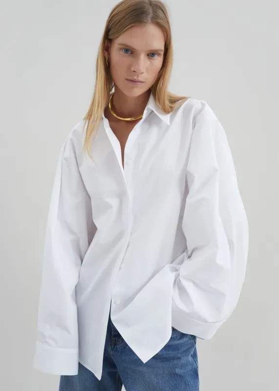 Tila Wide Sleeve Shirt - White made by Frankie Shop