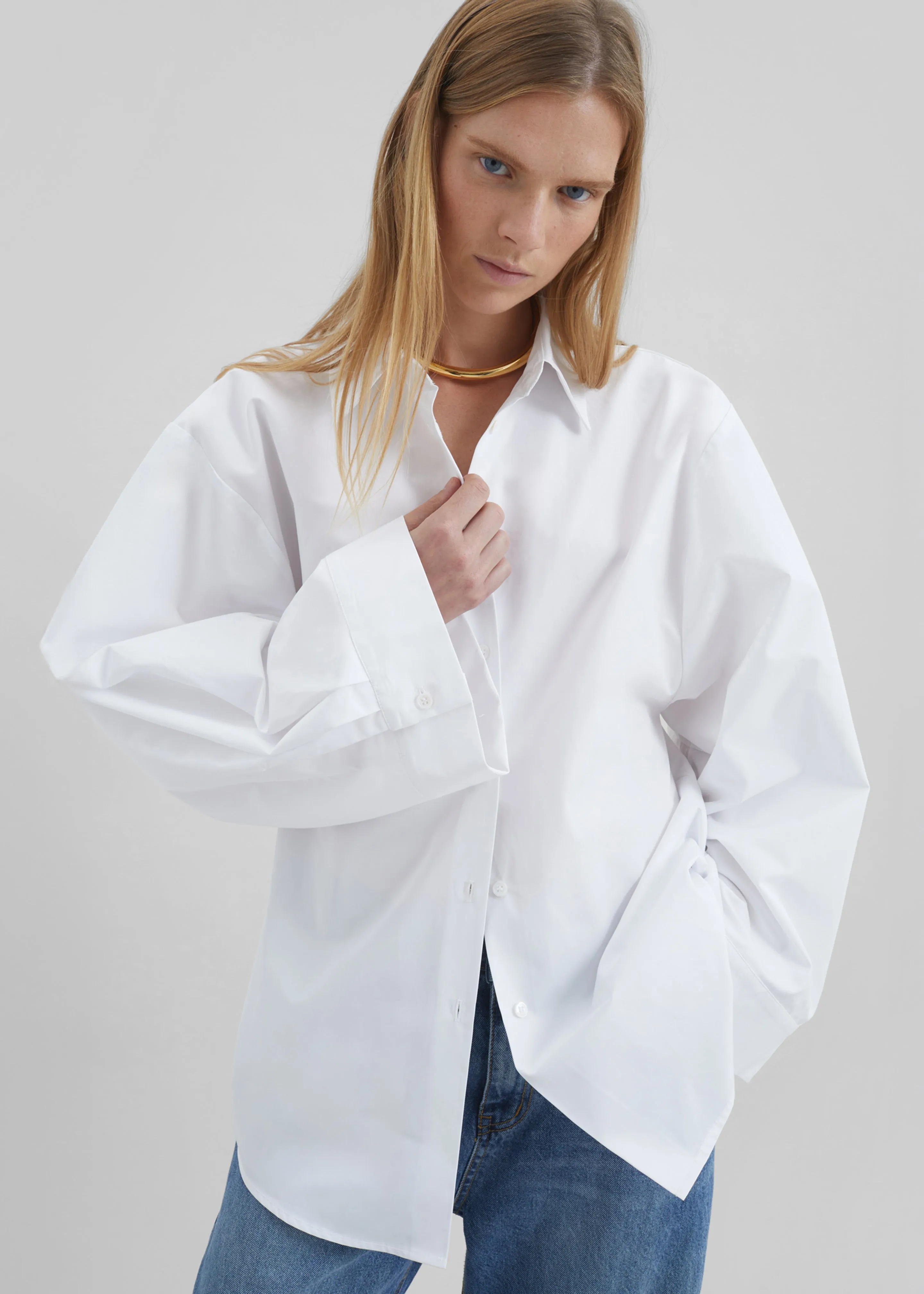 Tila Wide Sleeve Shirt - White sold by Frankie Shop product image thumbnail 3